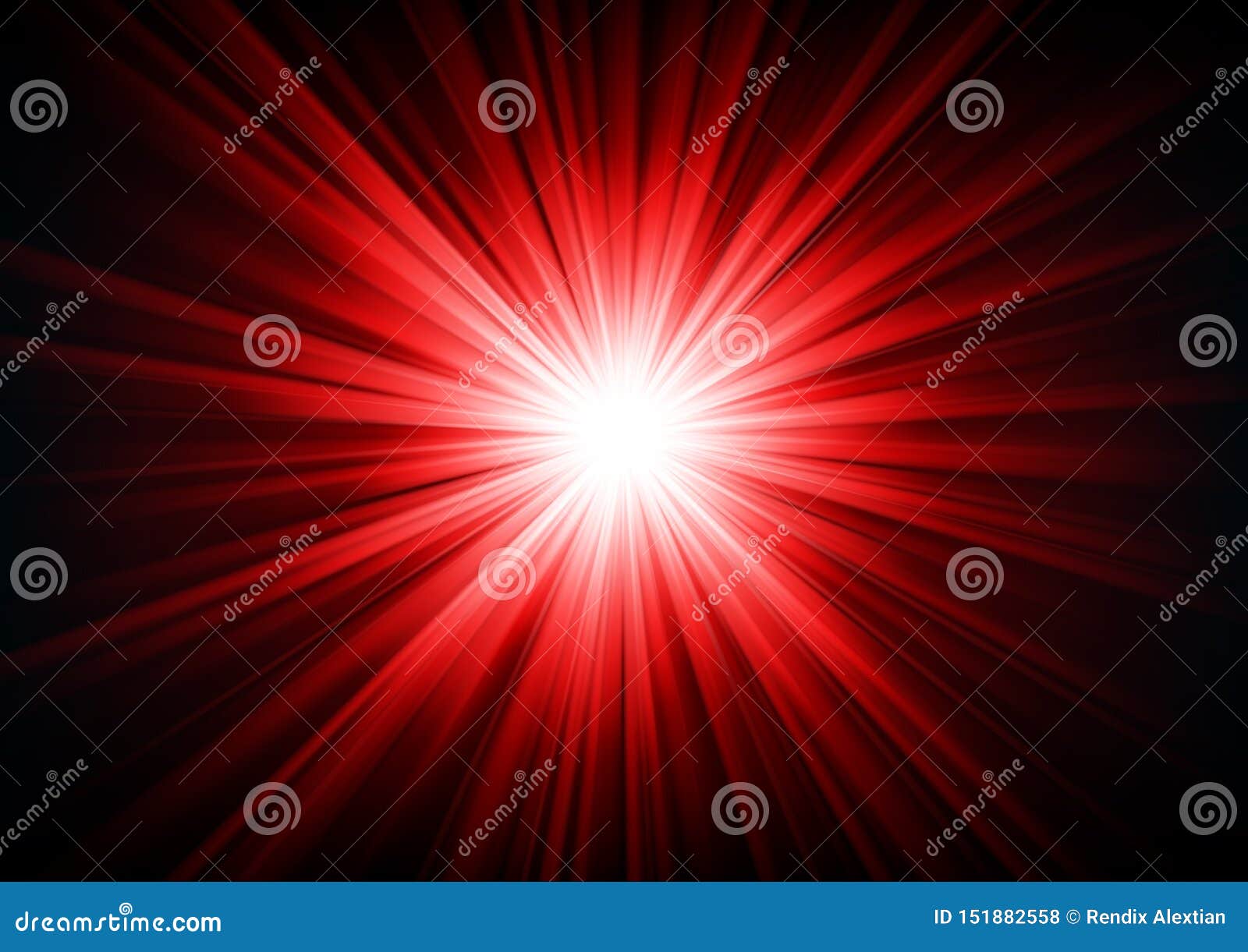 Rotes Licht, Das Von Der Dunkelheit Glänzt Vektor Abbildung - Illustration  von glühen, explosion: 151882558