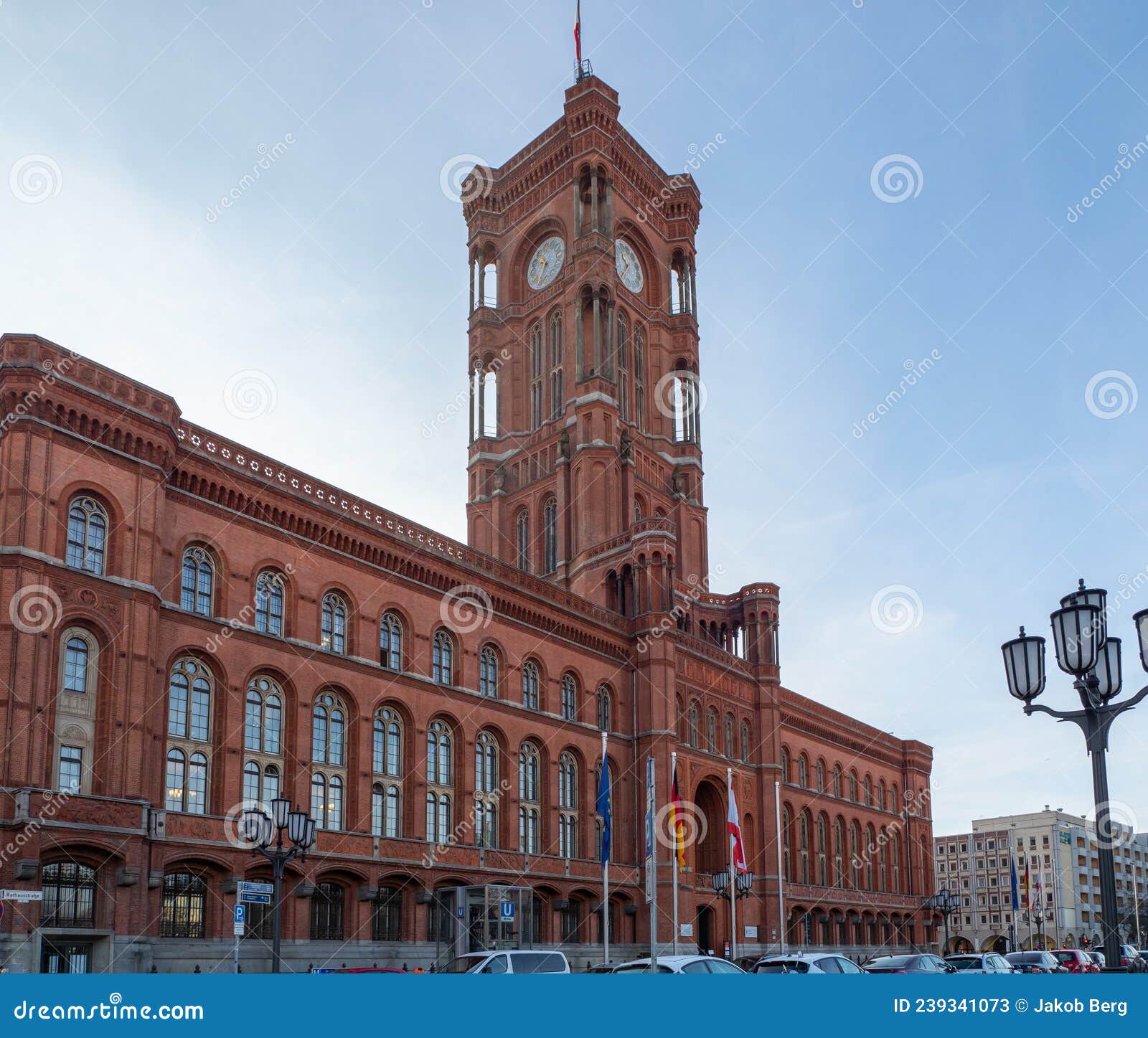 Rotes Rathaus, Berlin City Hall in Berlin Stock Image - Image of
