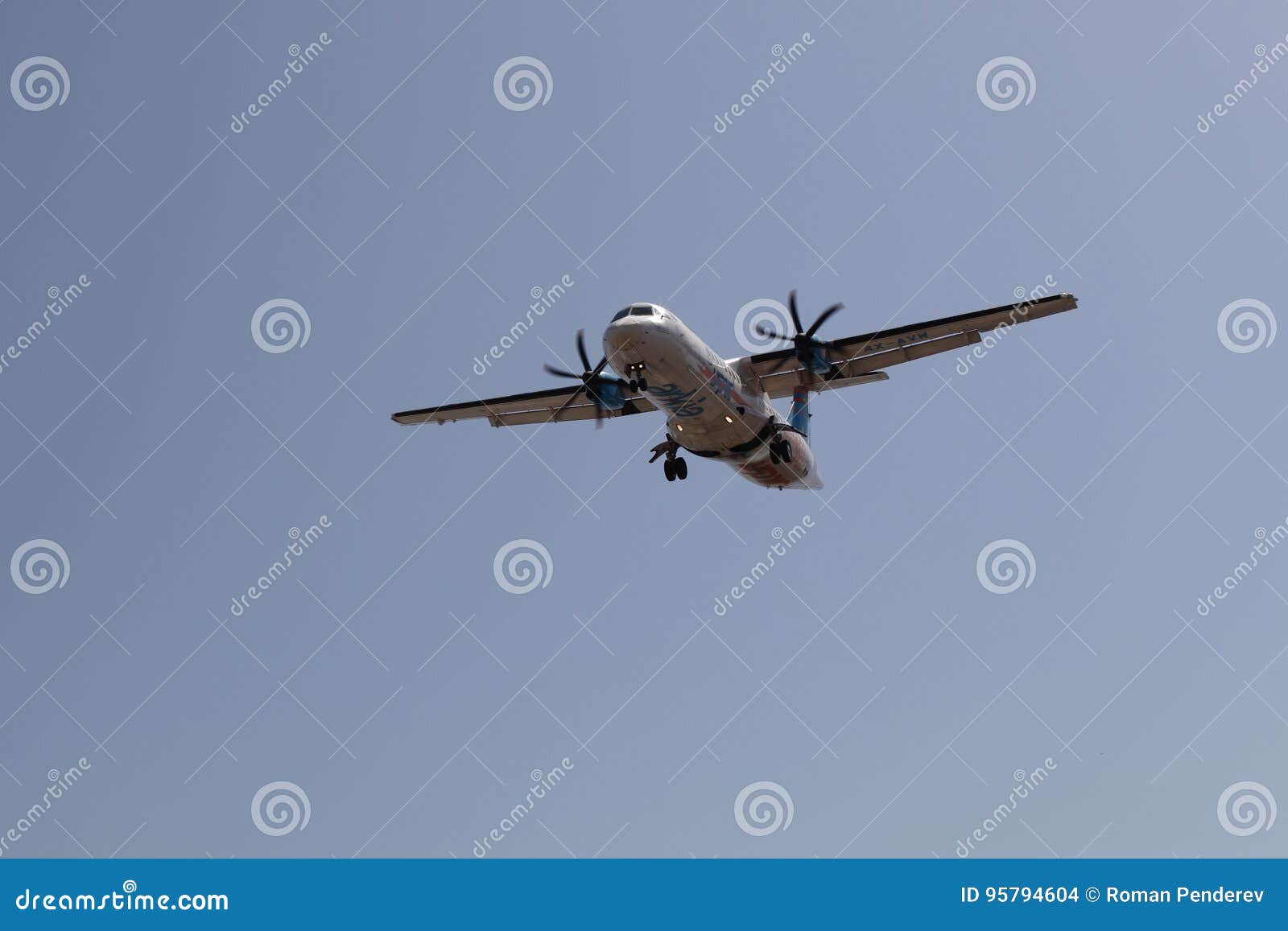 The Rotorcraft Approaches the Landing Editorial Stock Image Image of
