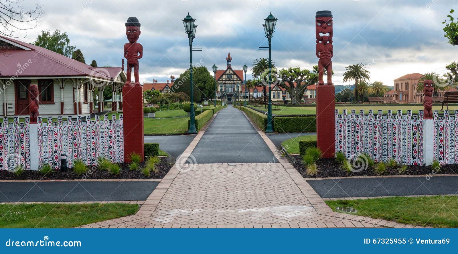 Rotorua Museum And Park, New Zealand Stock Image - Image of historical ...
