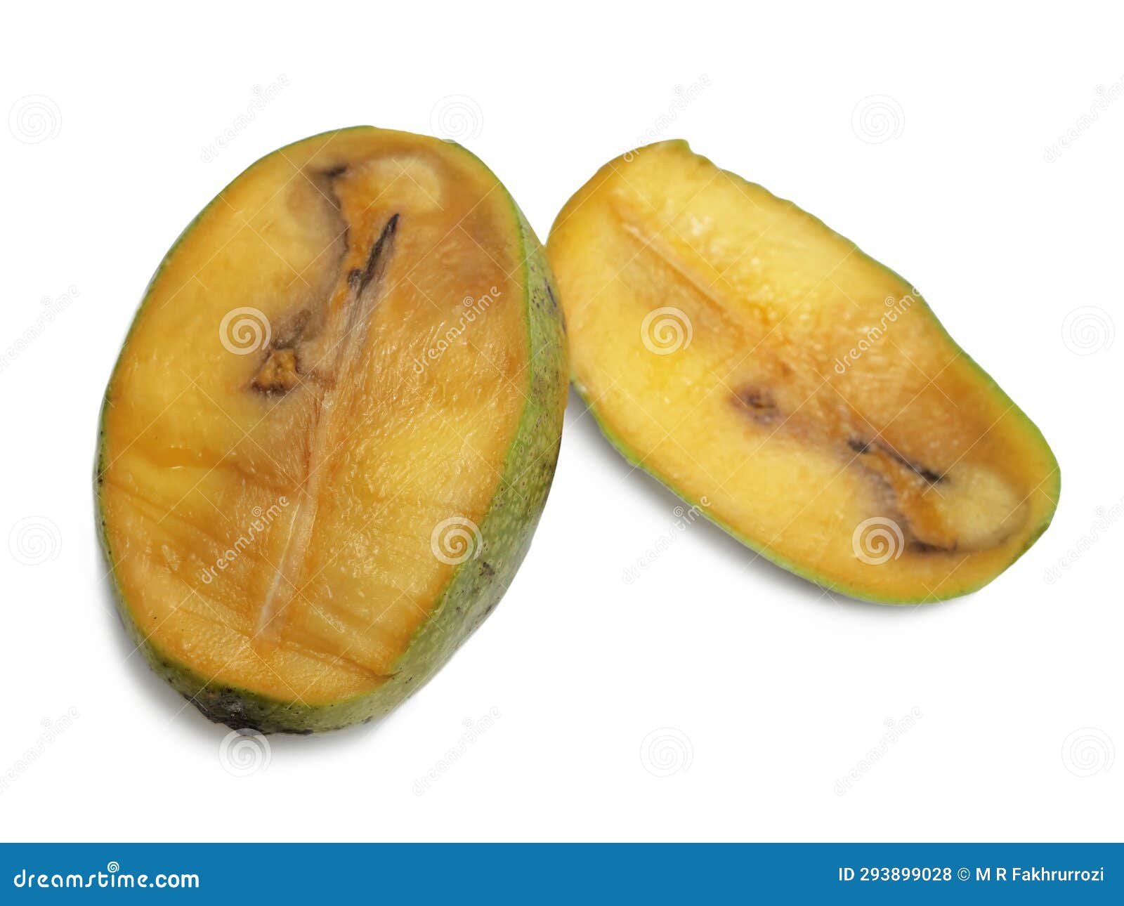 Top View Rotten Mango with Worms on White Background Stock Image - Image of  putrid, hole: 273503067