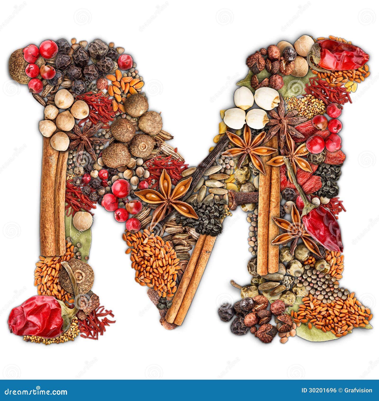 Letra das especiarias foto de stock. Imagem de folha 30201696