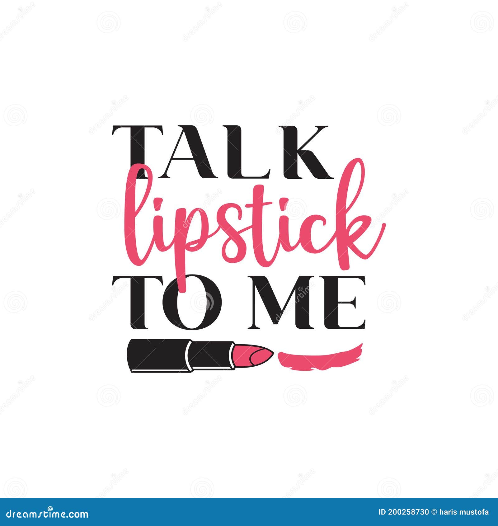 Rouge A Levres De Parle Moi Modele De Conception Graphique De Citation Illustration De Vecteur Illustration Du Main Lipstick