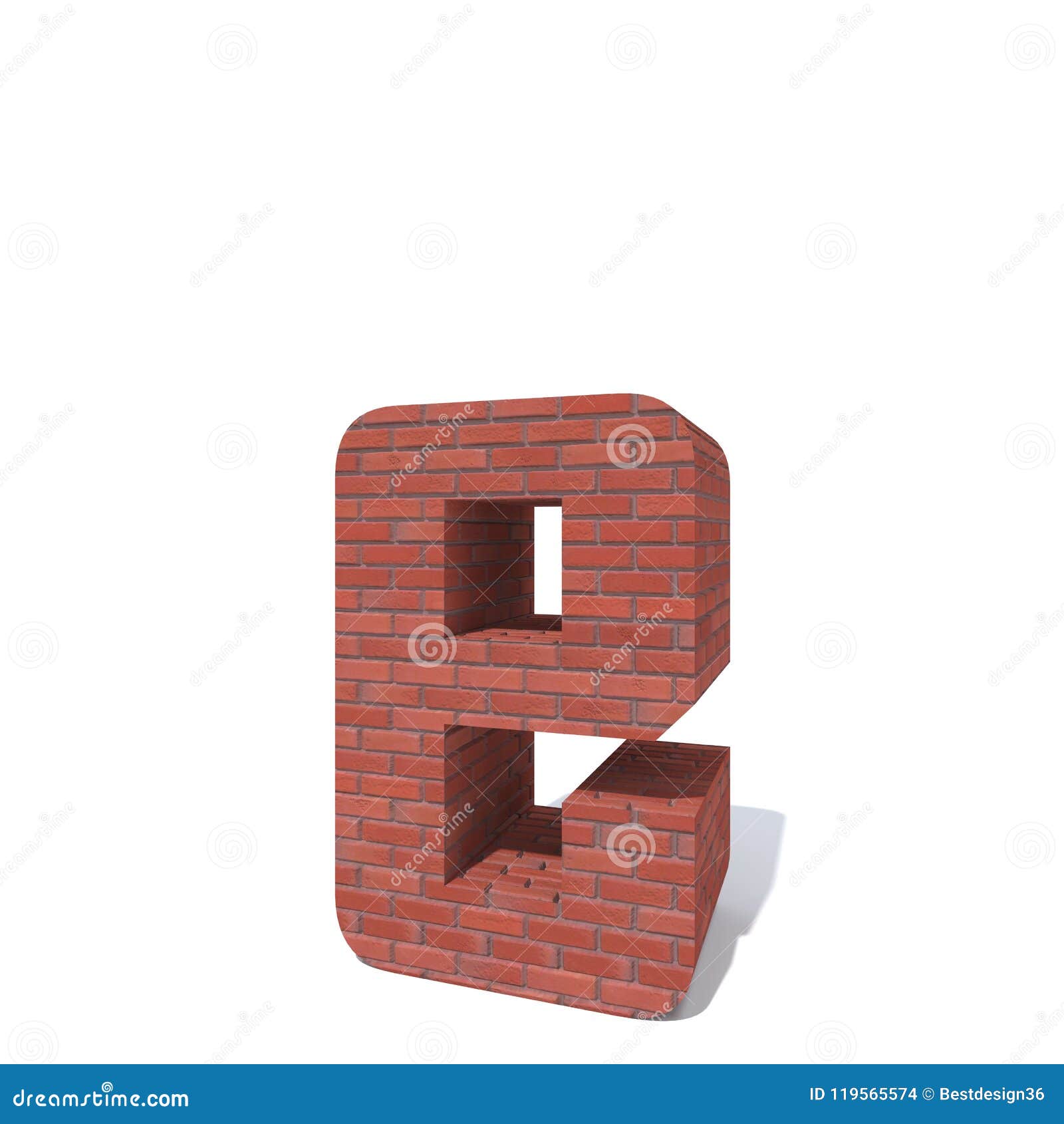 Rough Masonry Constructed Font or Type Stock Illustration ...