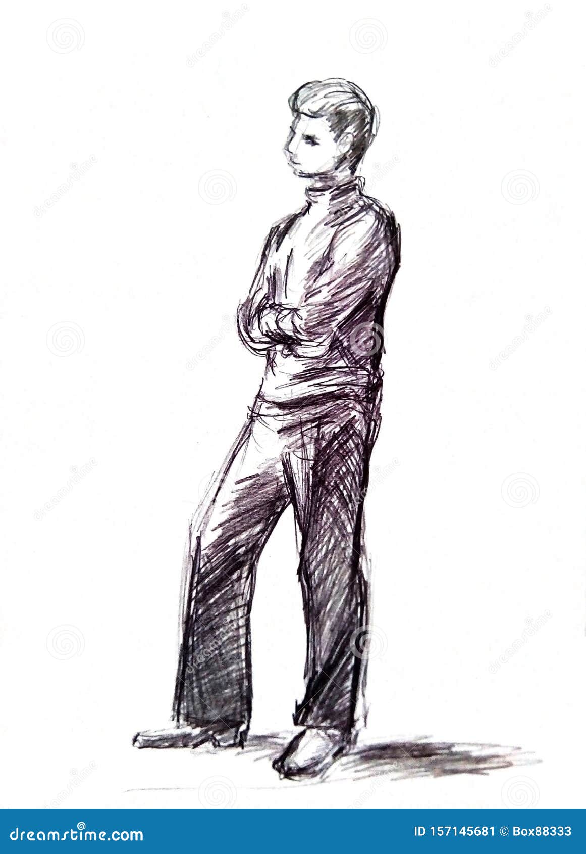 123059 Man Standing Drawing Images Stock Photos  Vectors  Shutterstock