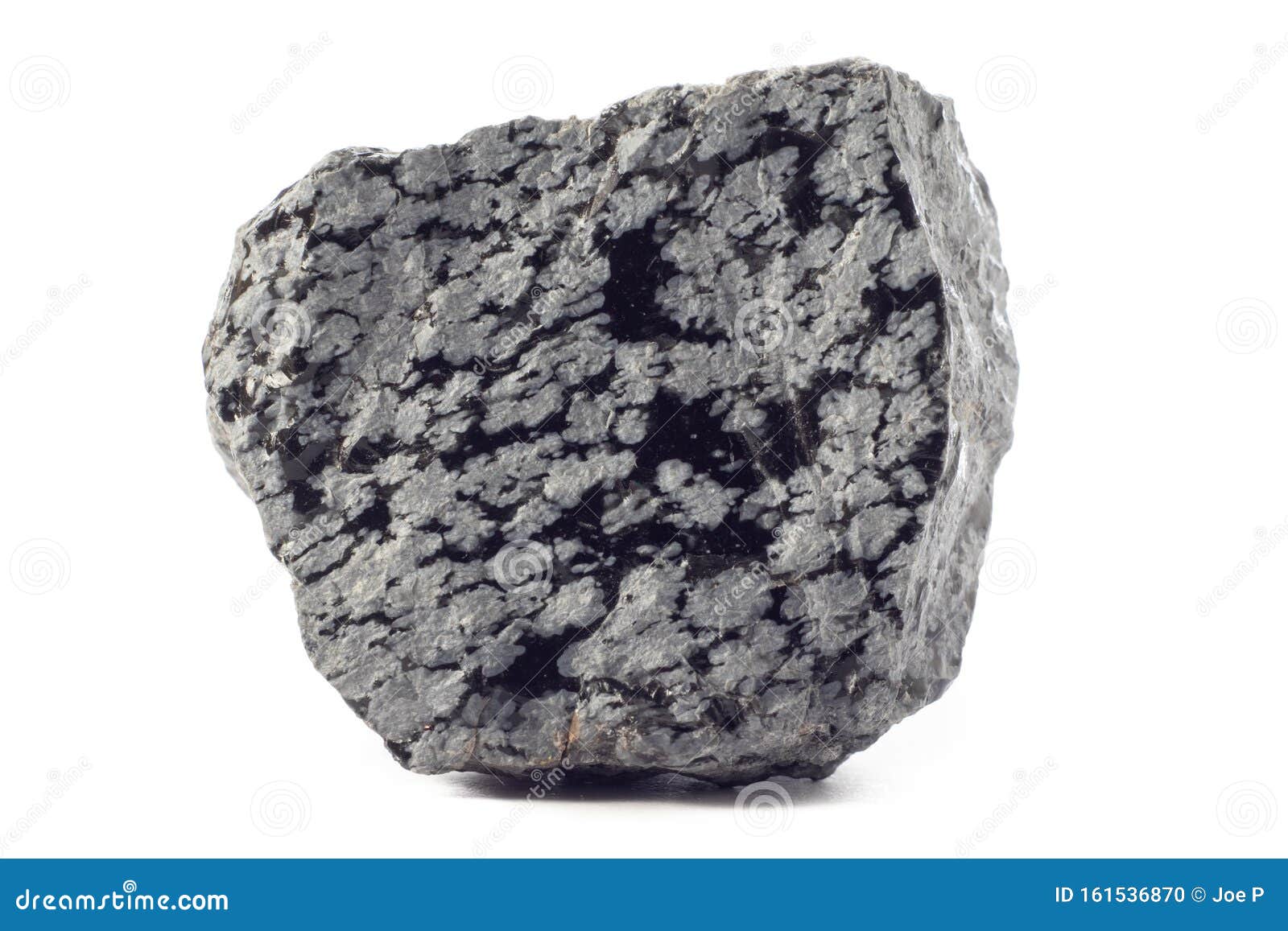 rough stone of obsidian mineral from the usa  on a pure white background