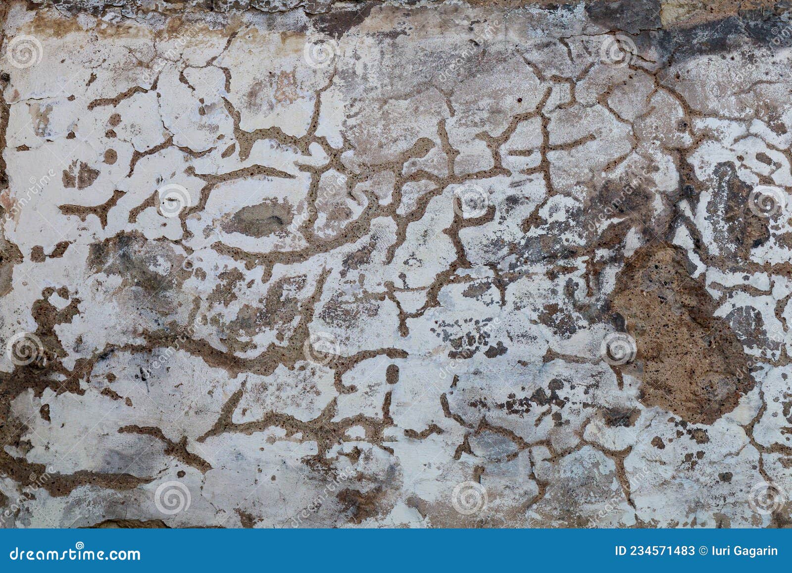 Rough Surface of an Old Destroyed Grunge Wall. Textured Background. Blank for Design. Underlay