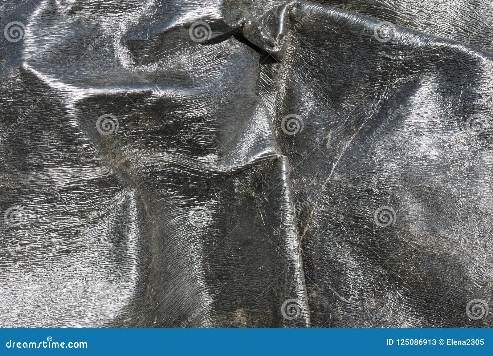 Rough Tar Paper of Deep Black Color As Abstract Background Stock Image