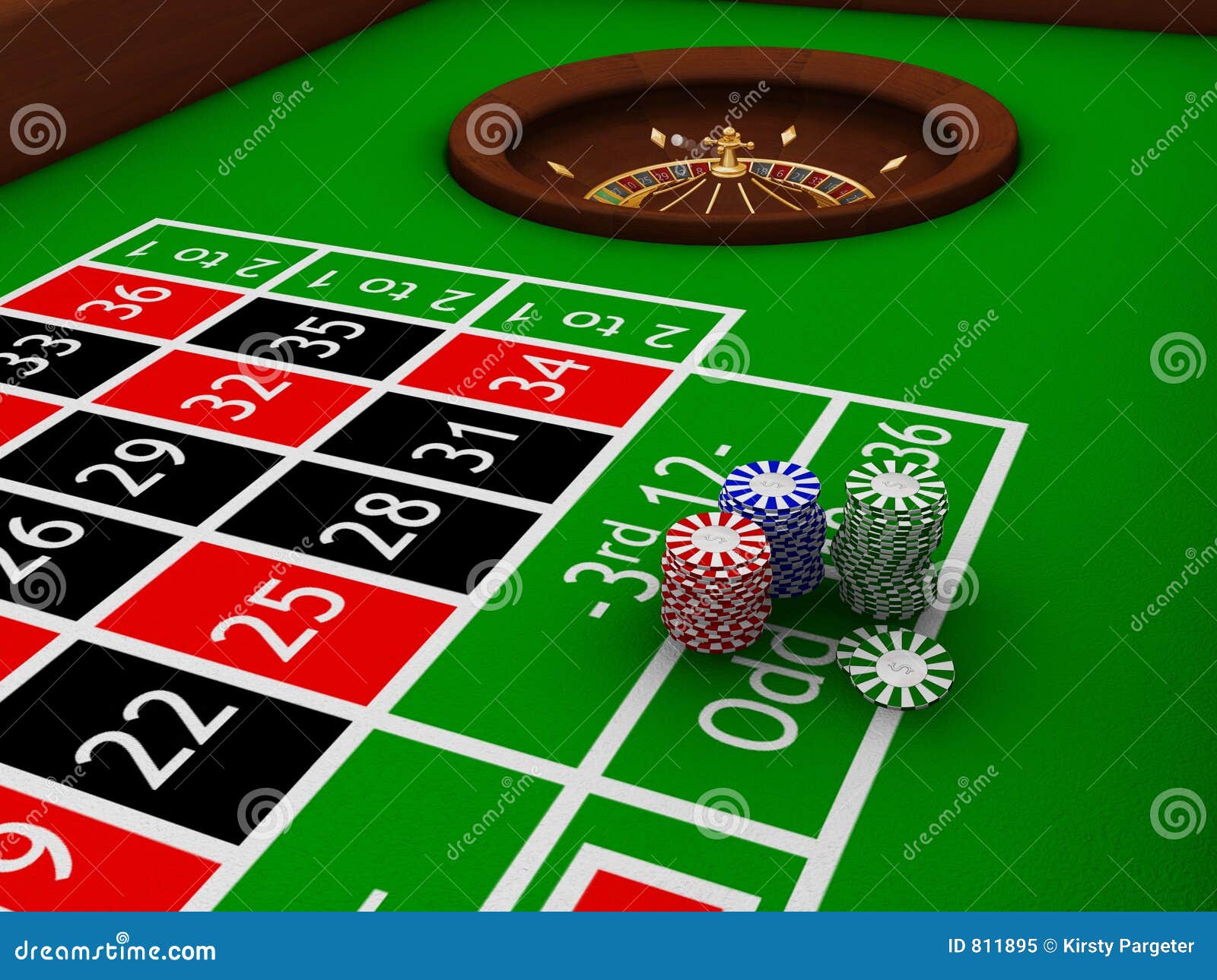Roulette table stock illustration. Illustration of roulette 811895