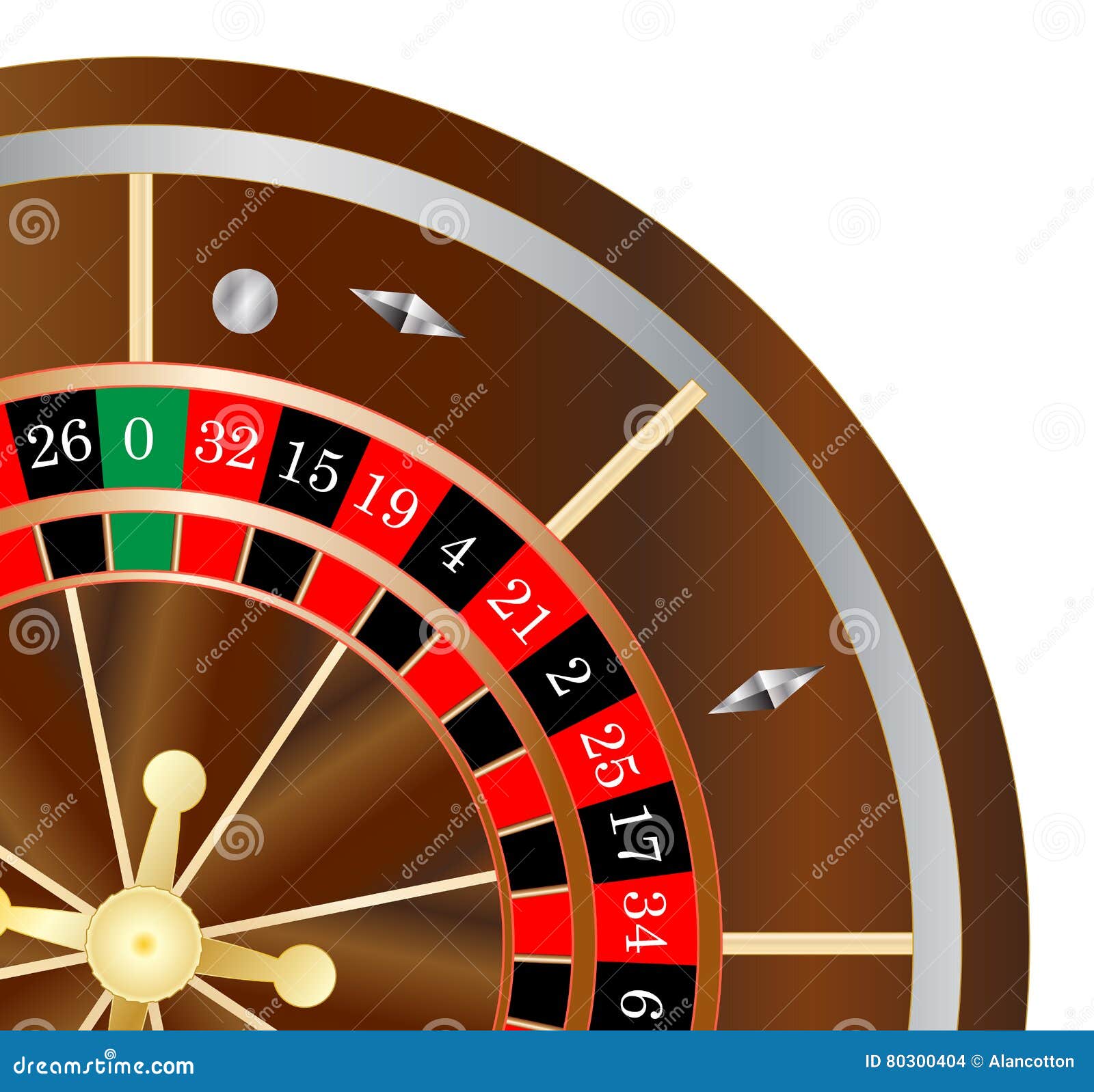 Roulette Wheel Spin stock vector. Illustration of drawing 80300404