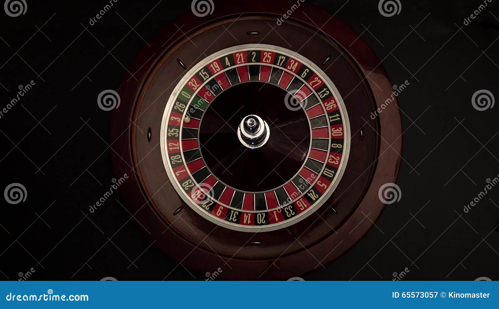 Roulette Wheel is Spinning Slowly Then Stops Black Stock Video Video