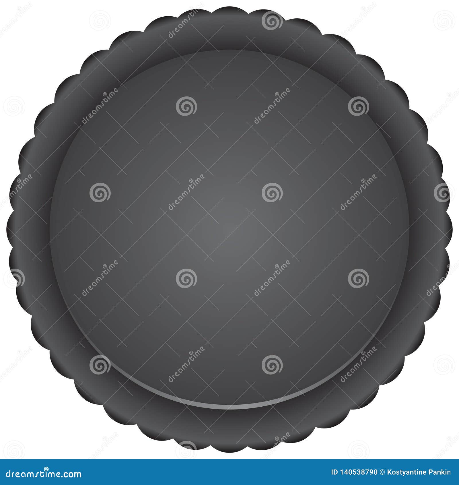 Round baking pan stock vector. Illustration of oven 140538790