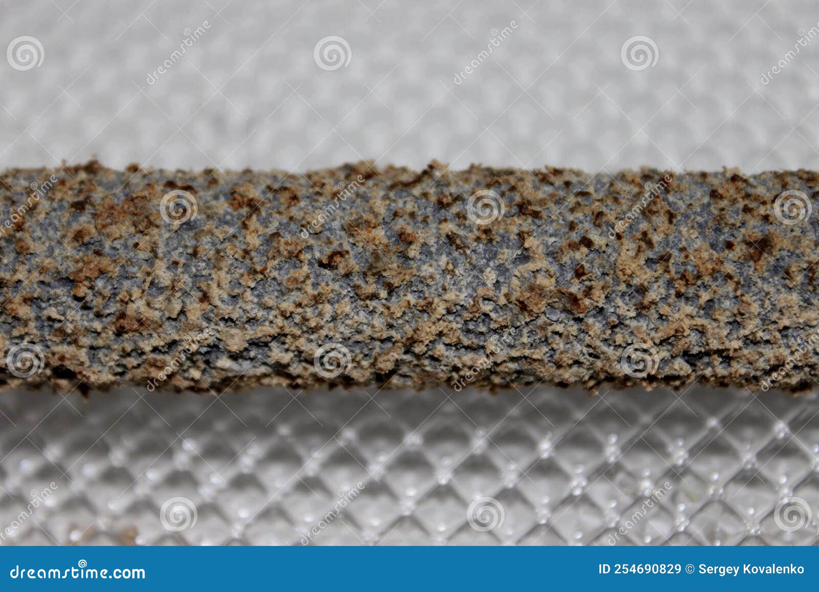 Lime Deposits on the Old Pipe. Macro. Stock Image Image of black