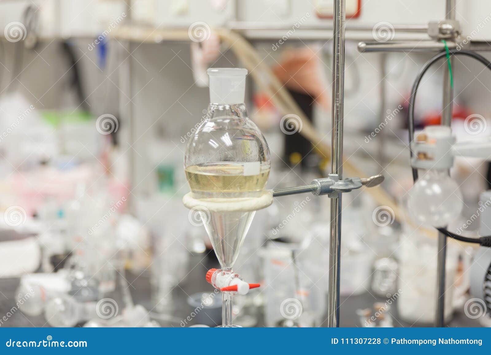 Roundbottom Flask and Burette Clamp Stock Photo Image of measure