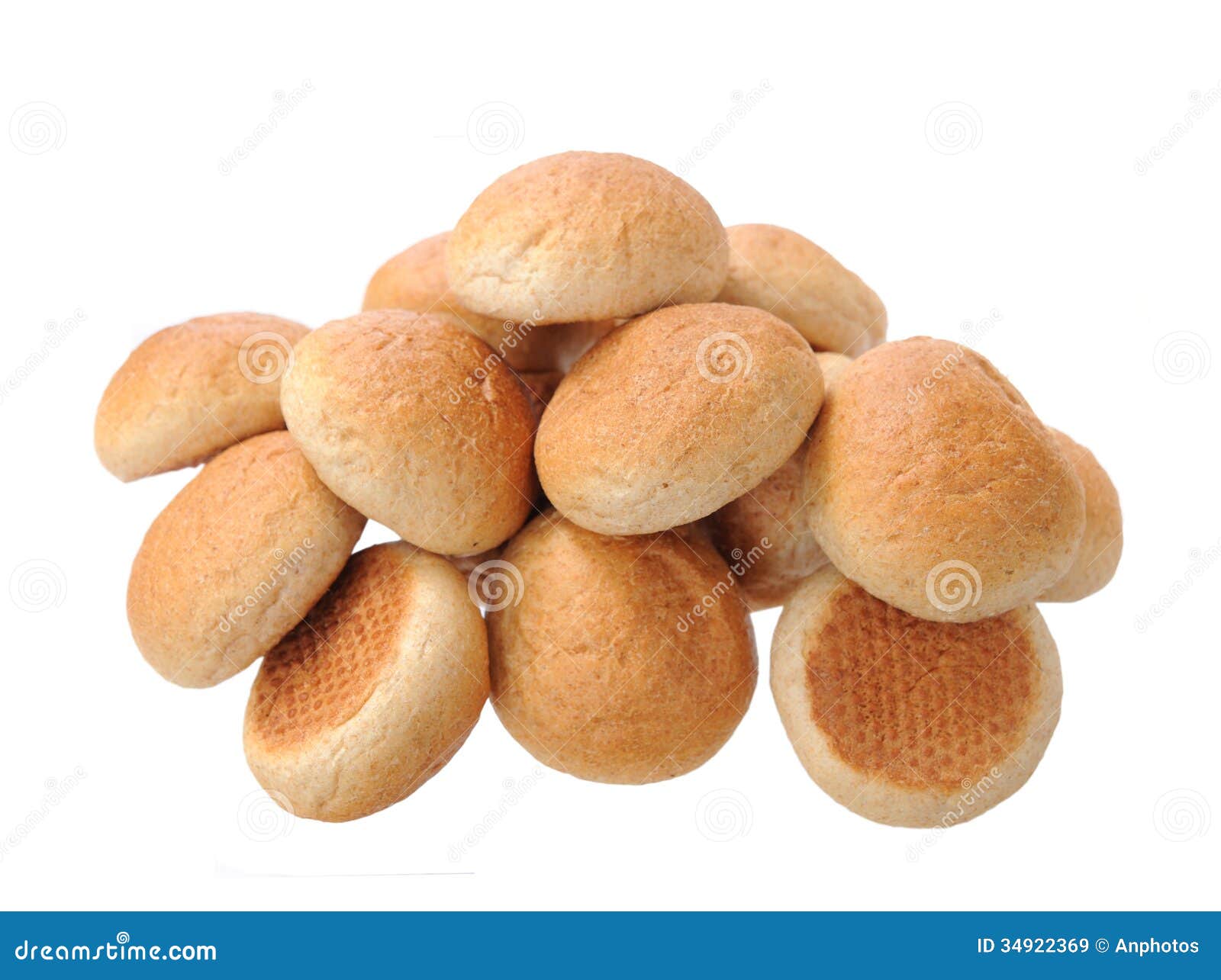 Round breads stock image. Image of crust, bread, round 34922369