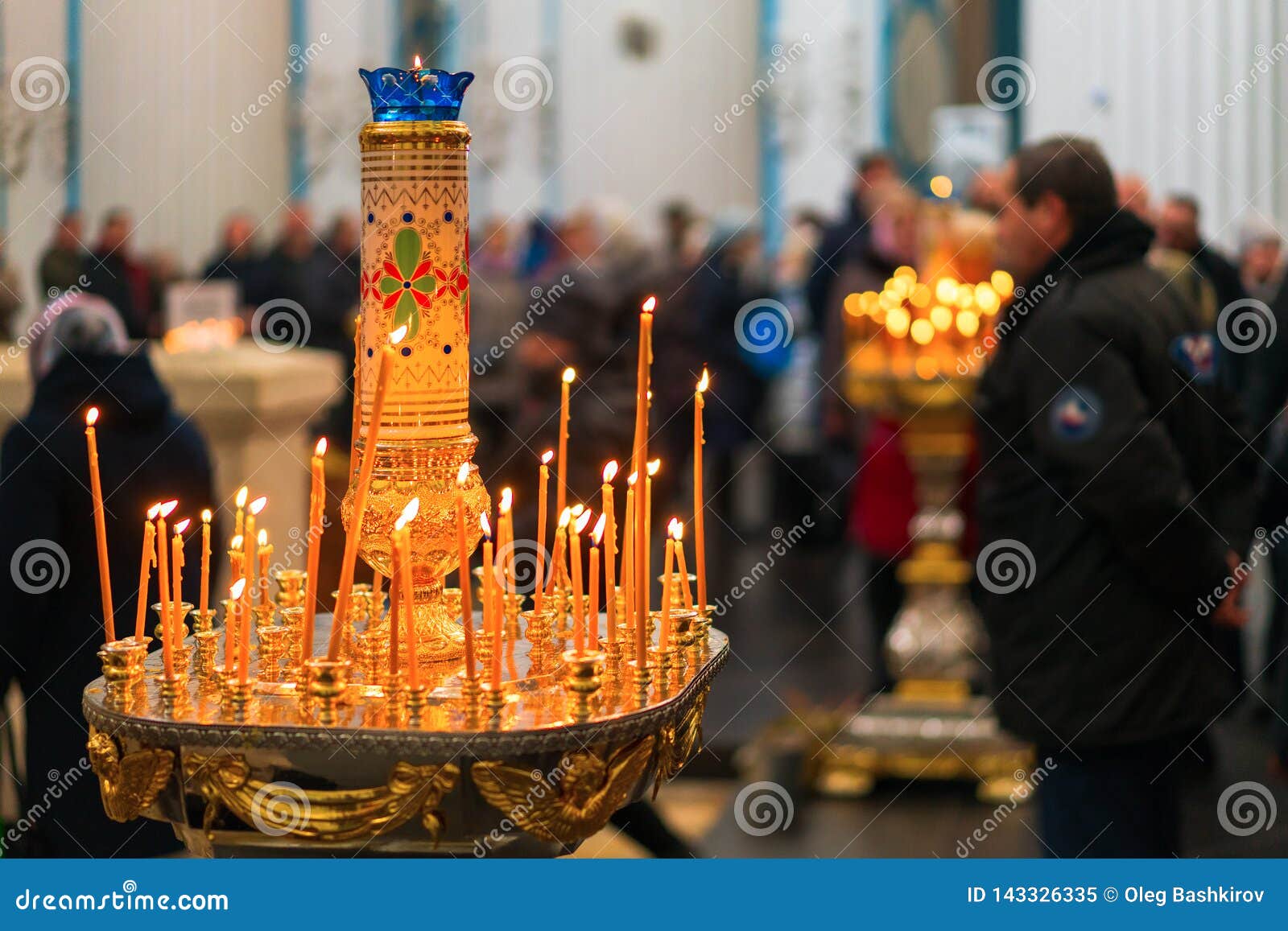 Round Candlestick with Burning Candles Stock Image Image of beautiful