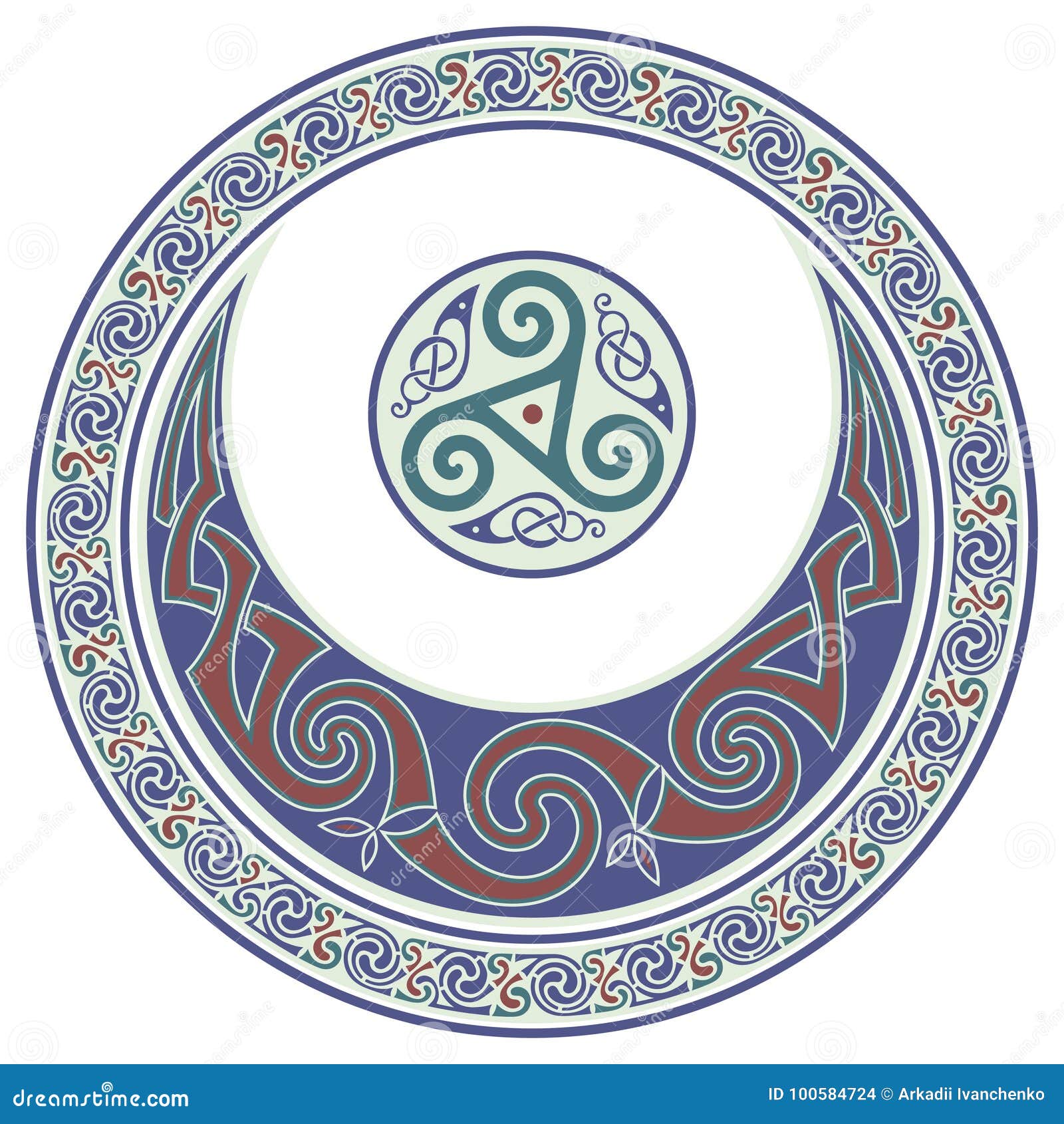 Download Round Celtic Design. Celtic Mandala Stock Vector ...