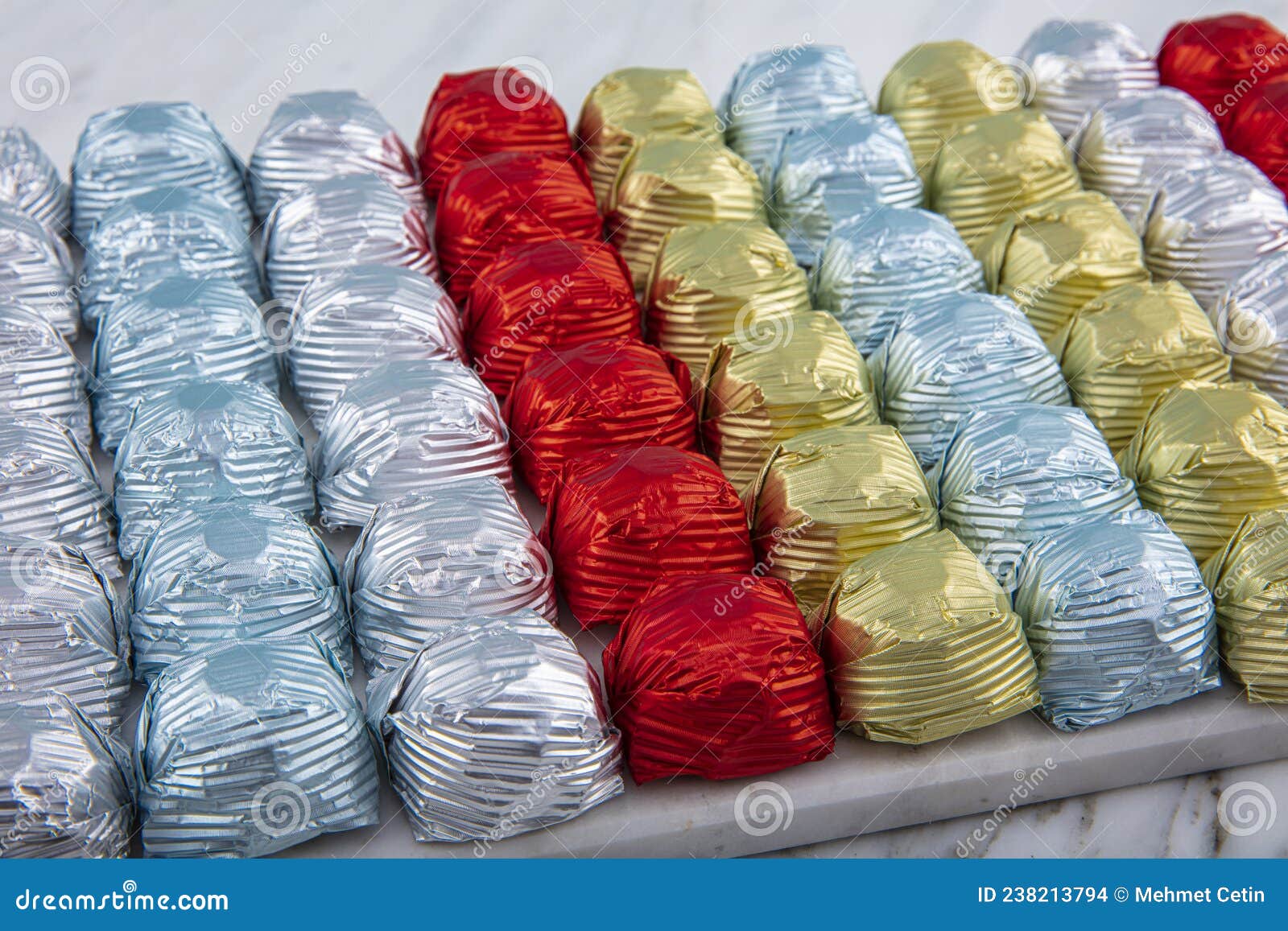 35 Sheets Colourful Aluminium Foil 100x100 for Chocolate Praline Einwickelfolie 
