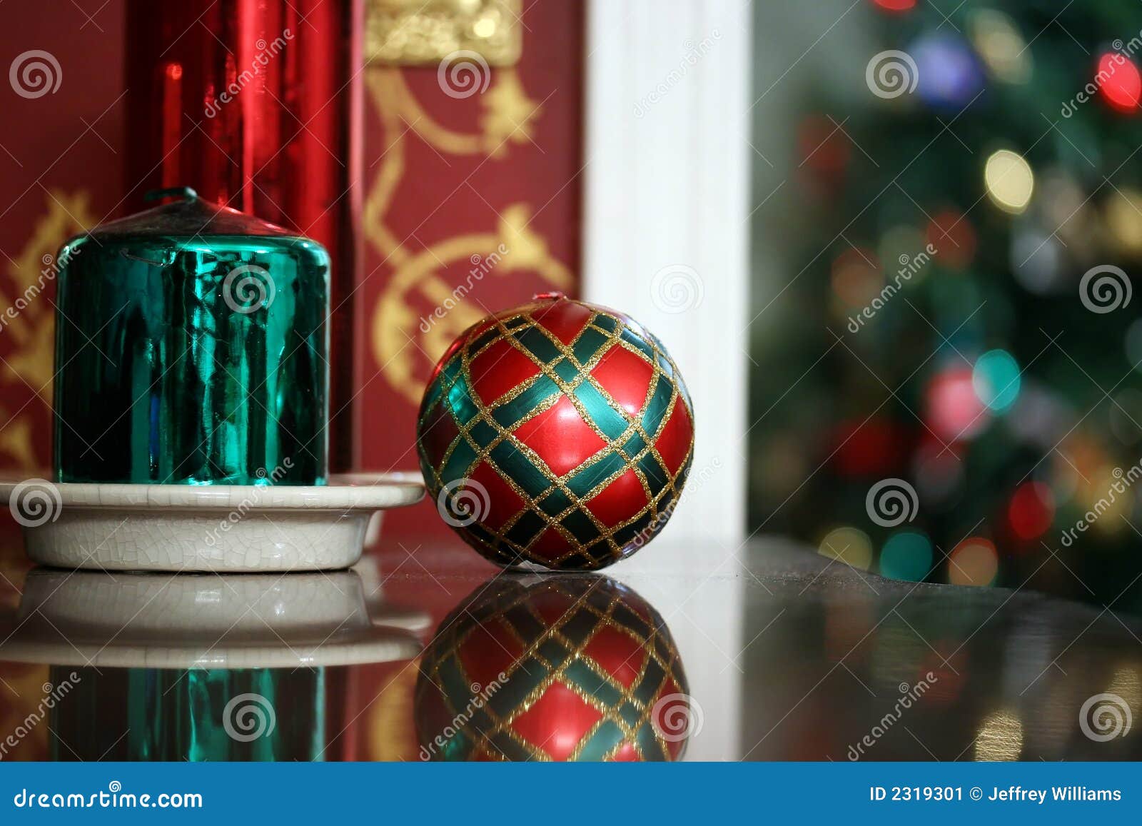 Round Christmas Candle stock image. Image of colorful 2319301