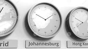 Map Showing Johannesburg South Africa On The World Map Royalty Free 
