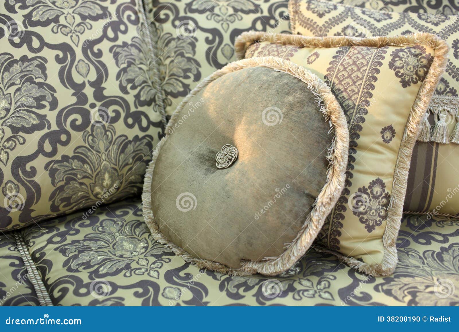 Round cushion stock photo. Image of house, modern, couch 38200190