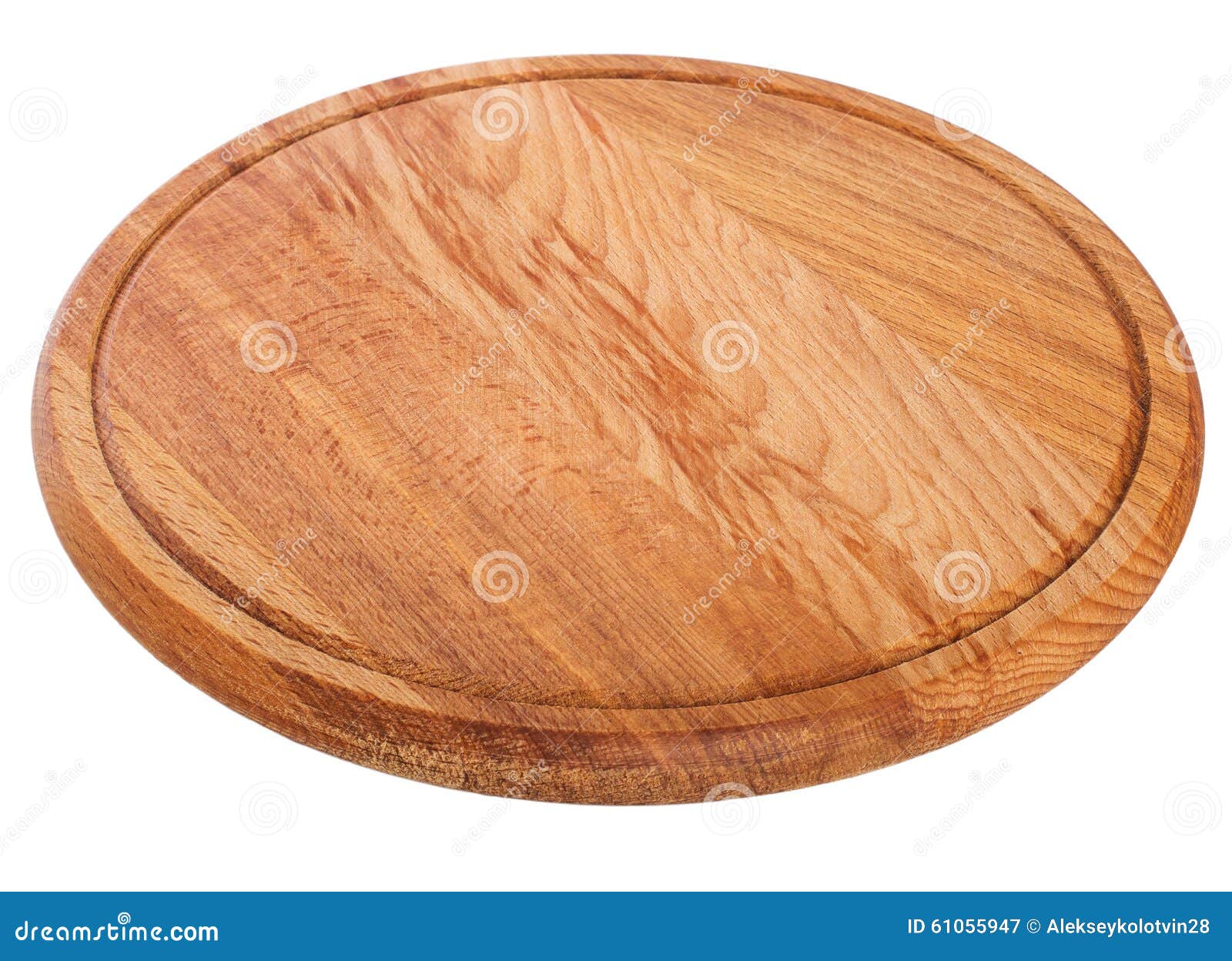 Round Cutting Board Isolated on White Background Stock Image - Image of ...