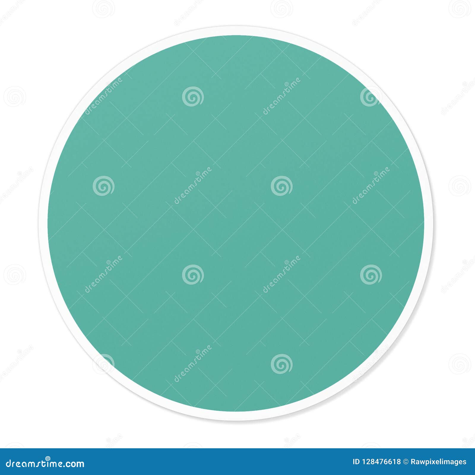 Round Empty Green Circle Vector Illustration Stock Illustration