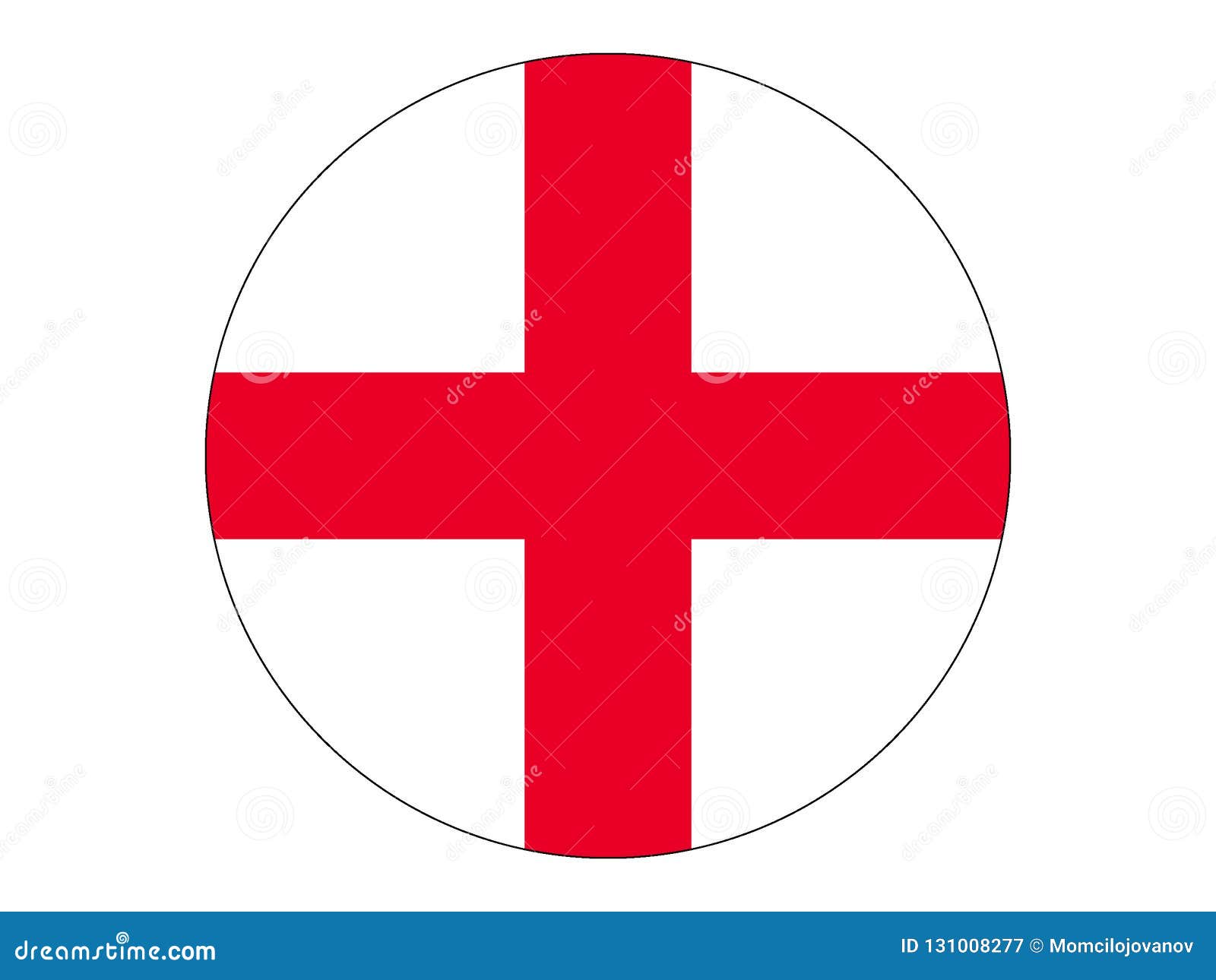 Round flag of England stock vector. Illustration of border 131008277