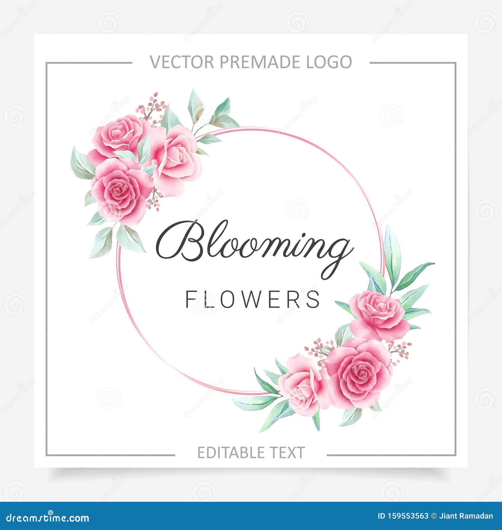 Premade Logo L Logo Letter Logo Monogram Logo Rose Logo 