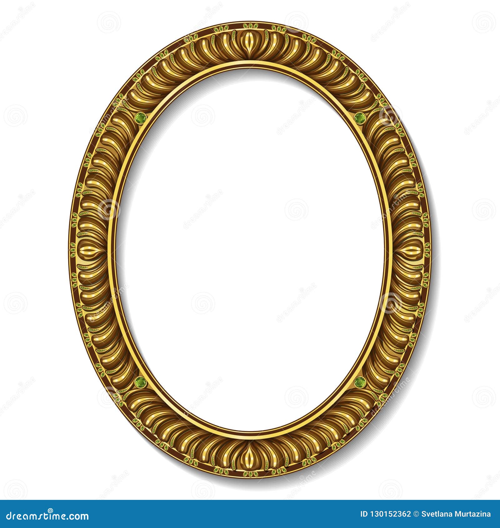 Oude tijden Goed doen Samuel Round Frame Gold Color with Shadow Stock Vector - Illustration of blank,  object: 130152362
