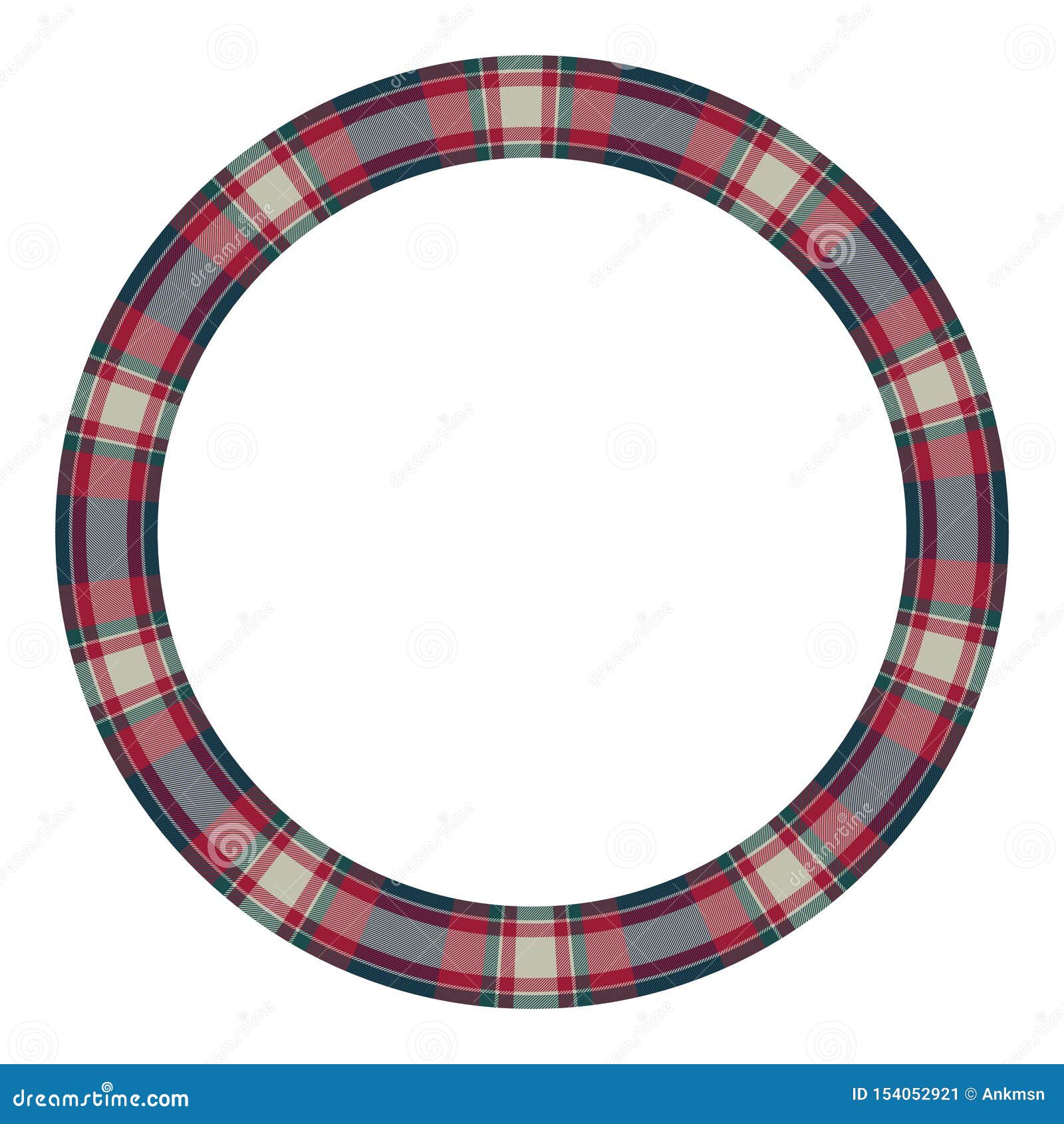 Round Frame Vector Vintage Pattern Design Template. Circle Border