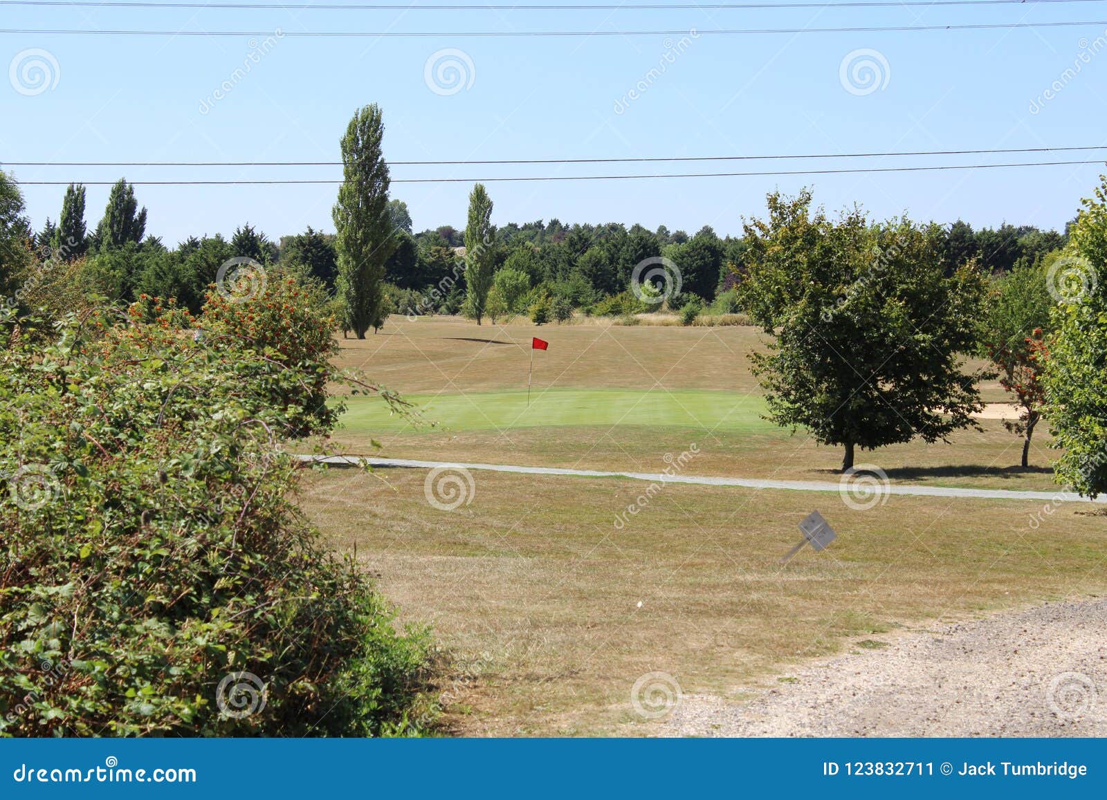 Round of Golf during Summer Stock Image - Image of leisure, landscape