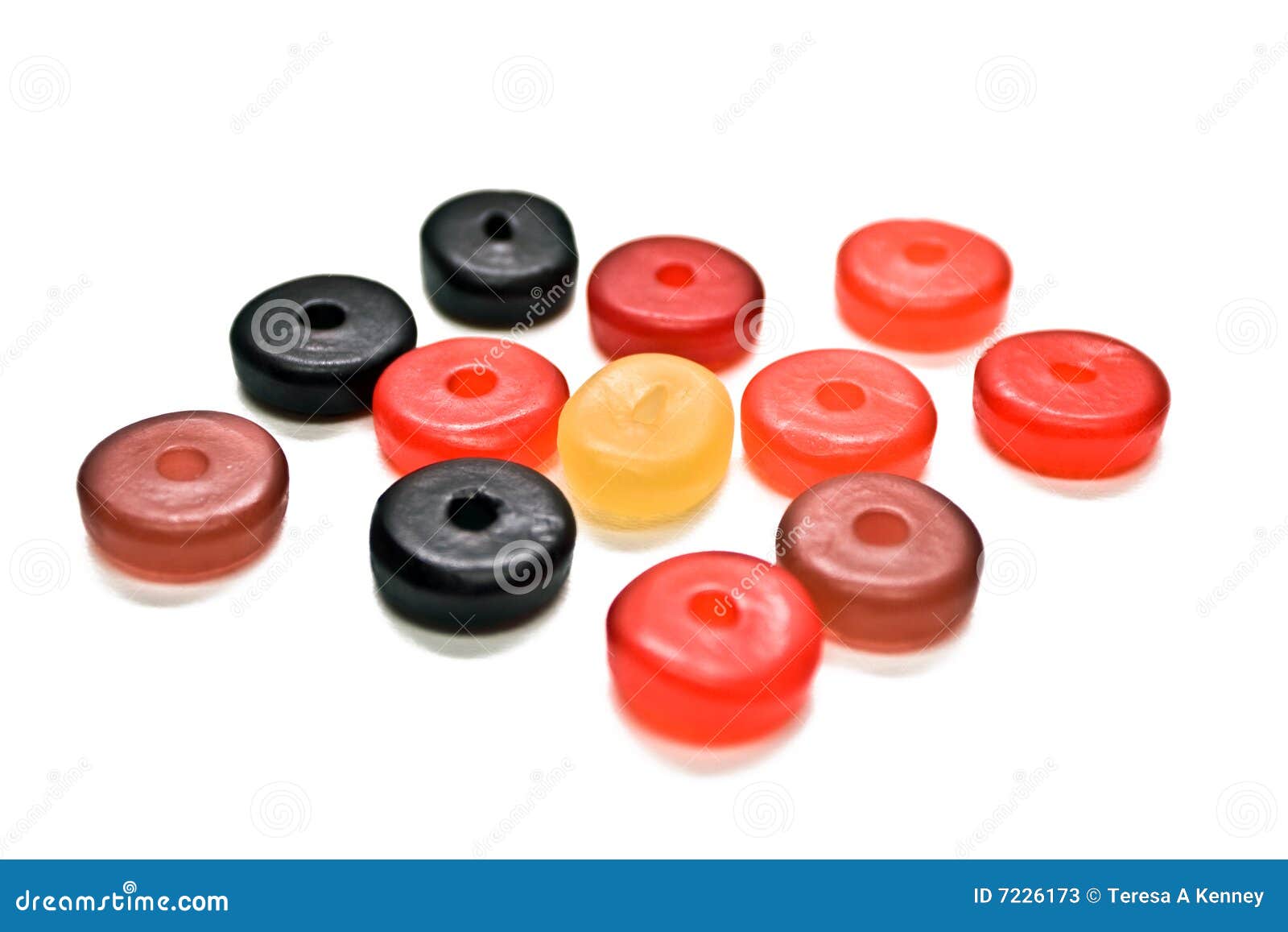 Round Gummy Candies stock image. Image of white, candy 7226173