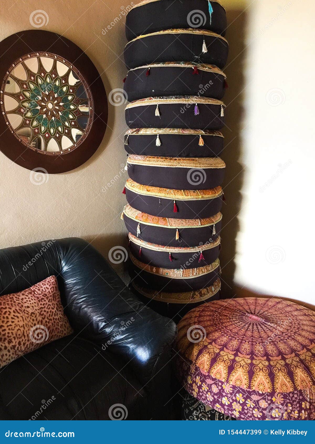 floor pillows and poufs