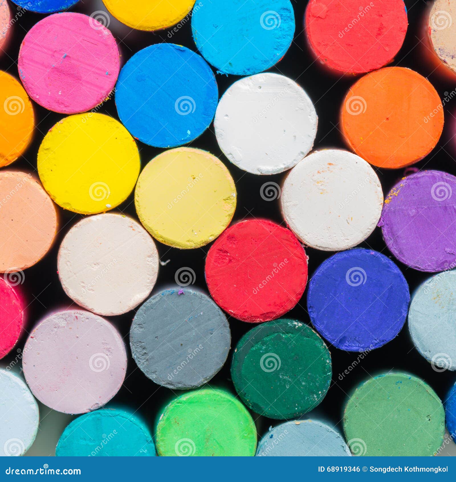 Round oil pastels crayons stock photo. Image of draw 68919346
