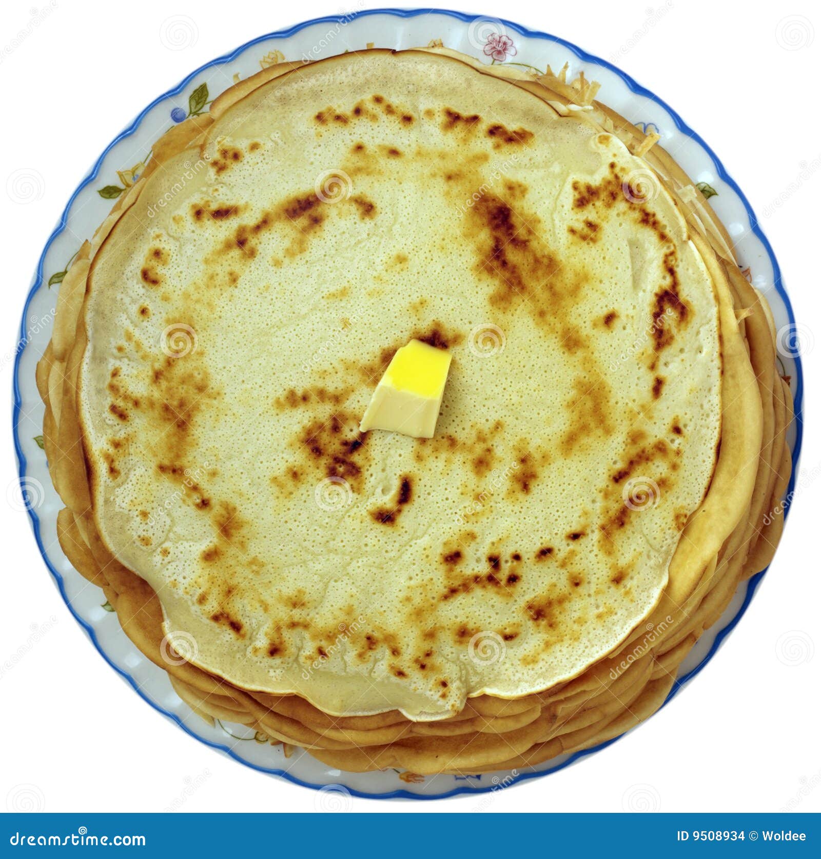 Round pancakes stock photo. Image of plate, pile, fried 9508934