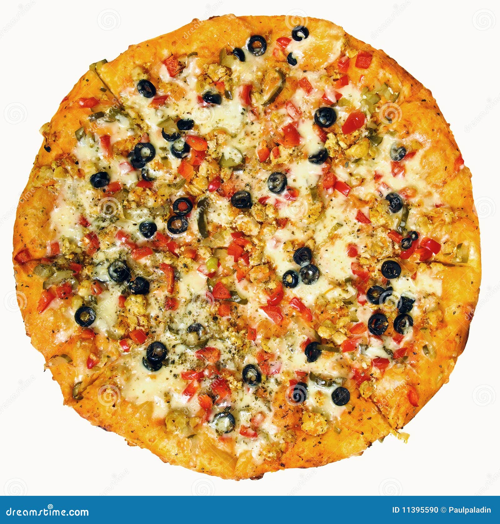 Round Pizza Stock Photo Image 11395590