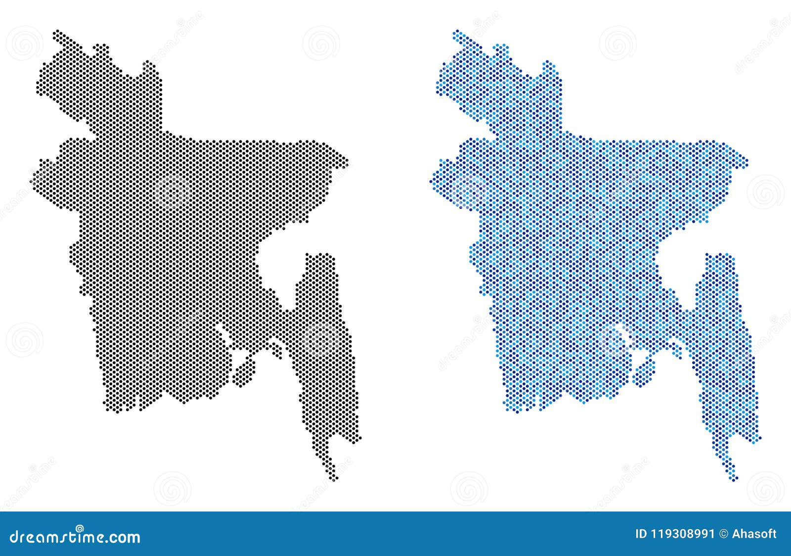 pixel bangladesh map abstractions