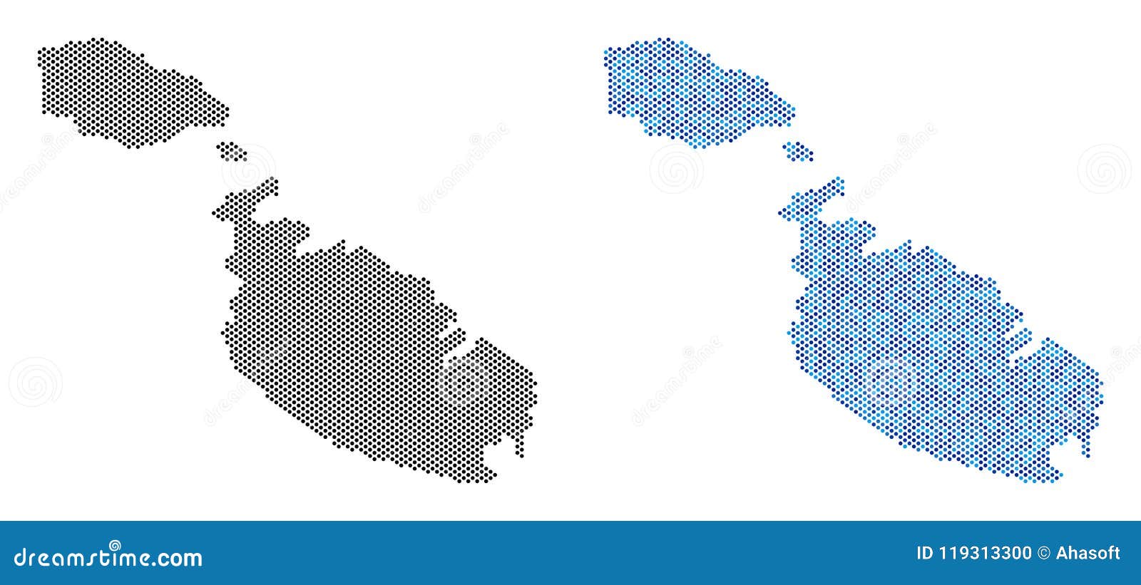 dot malta island map abstractions