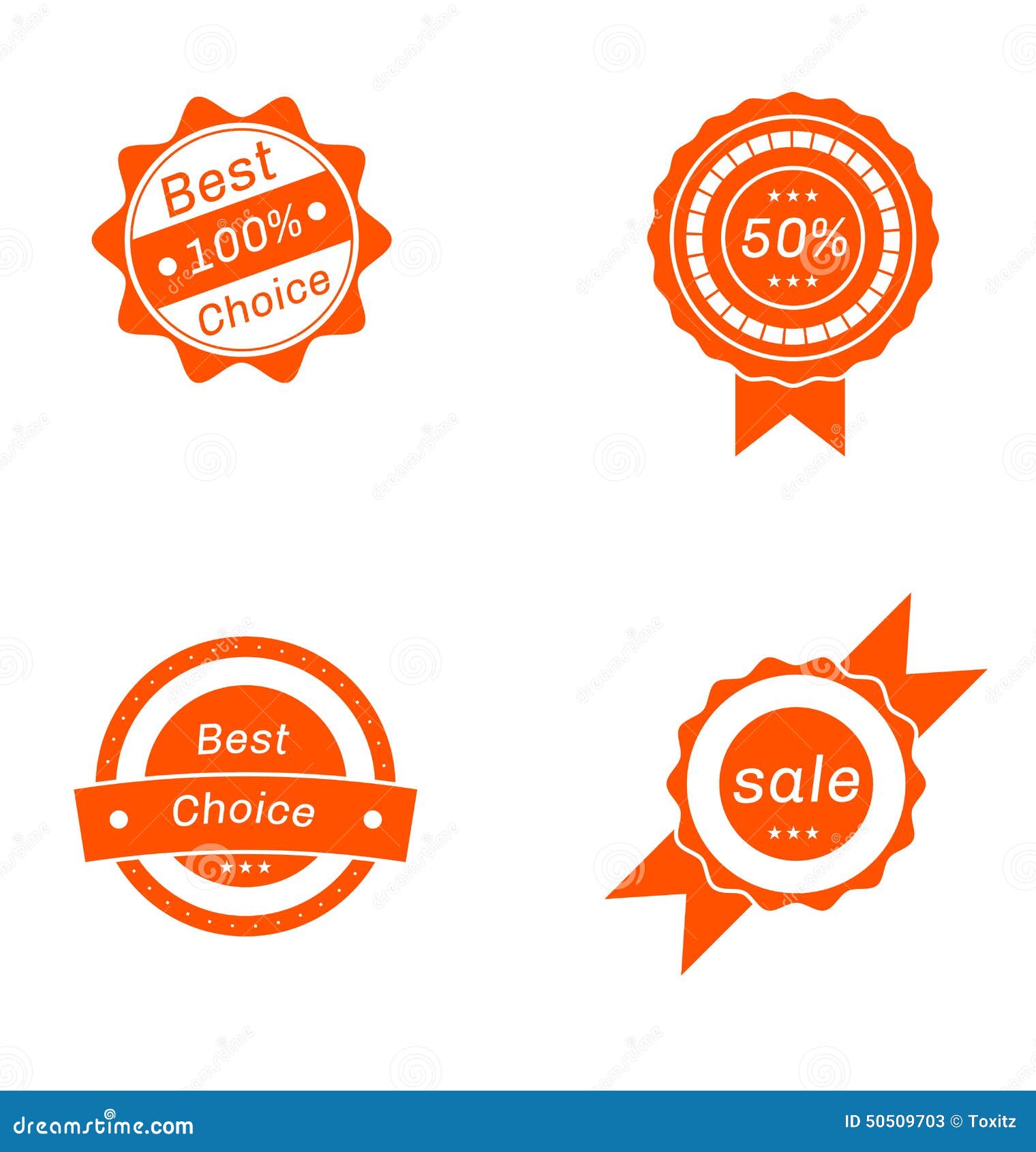 Round red badges. stock vector. Illustration of stamp 50509703