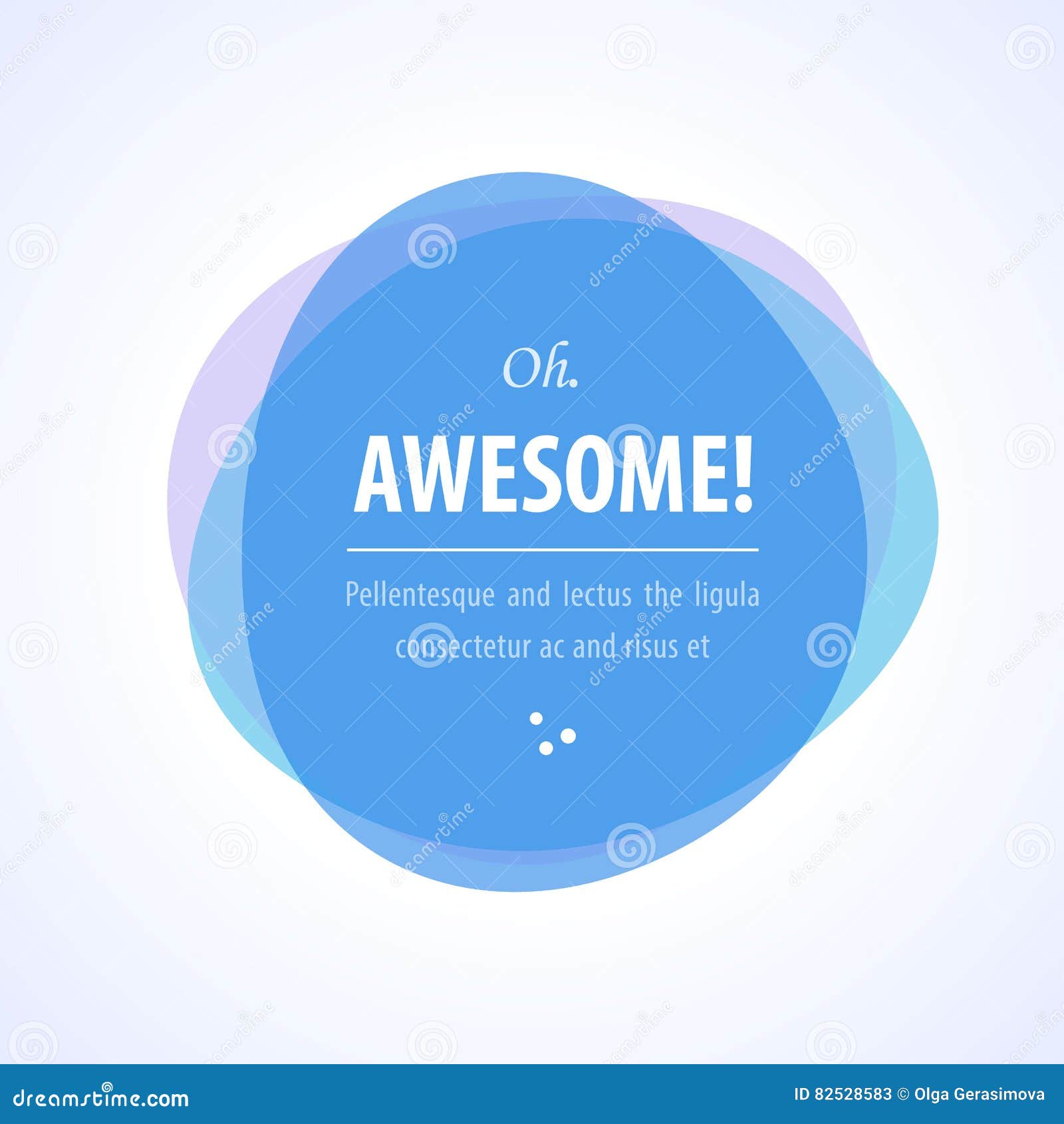 Round Shape Banner Icon on White Background Vector Illustration Stock
