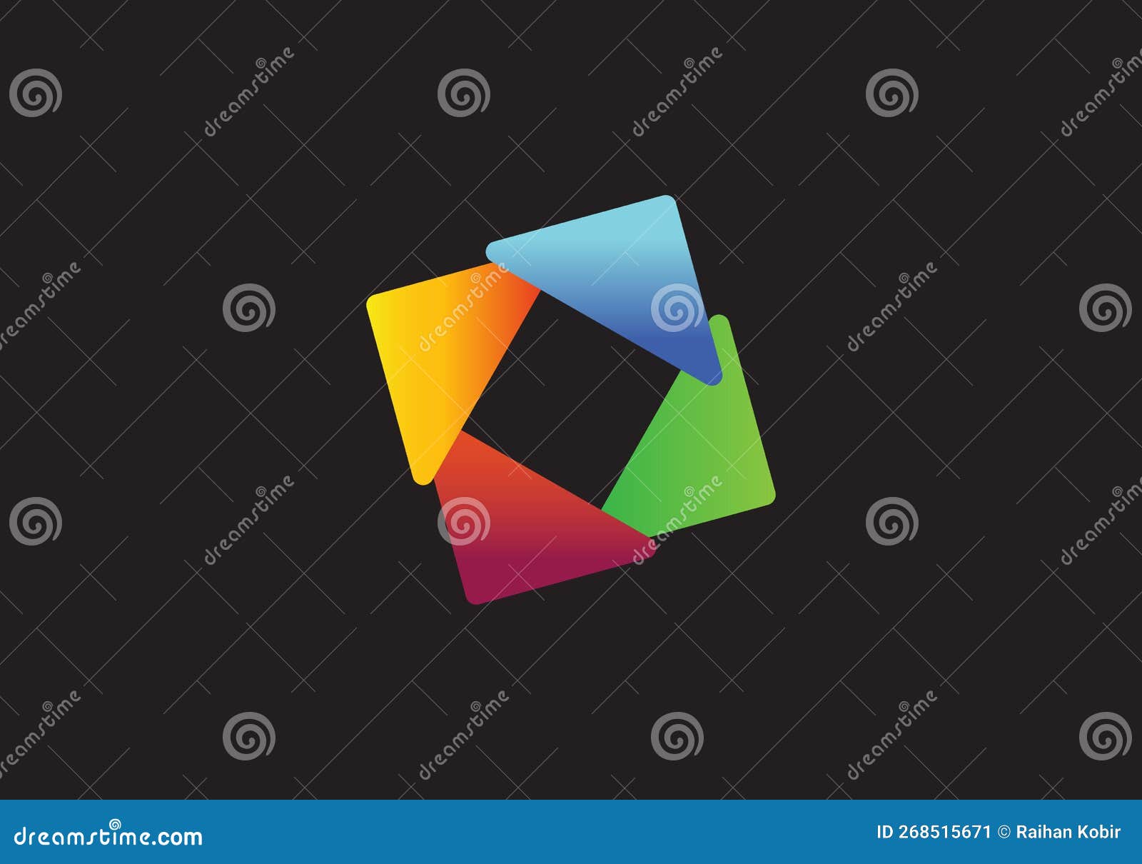 This is a Round Shape Design Stock Illustration - Illustration of
