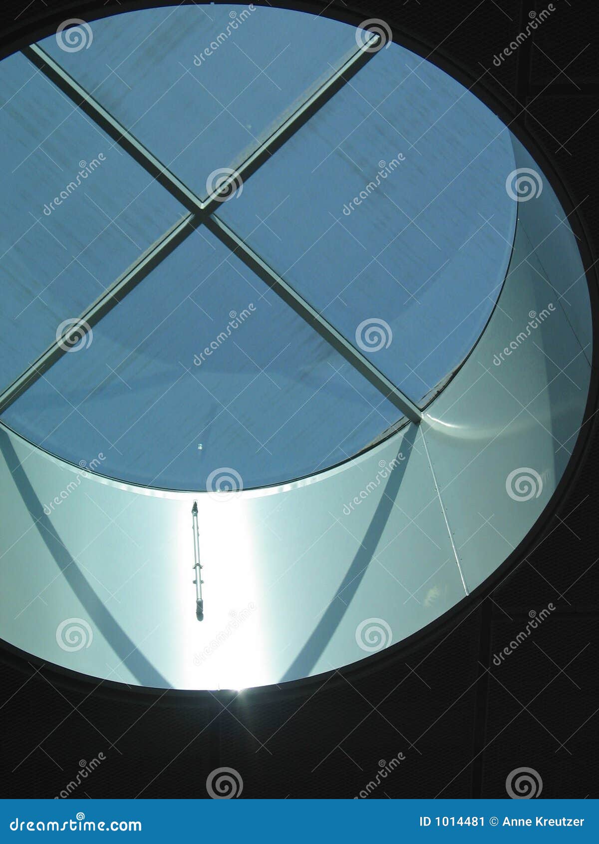 Round skylight stock image. Image of light, modern, round 1014481