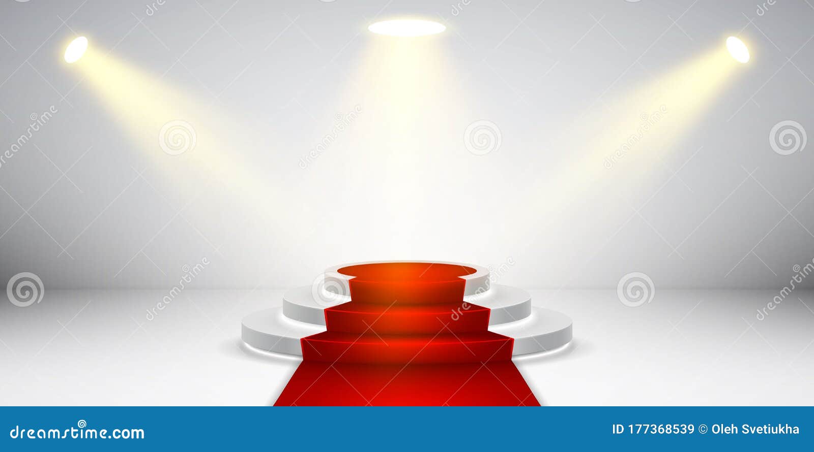 Round Stage Podium with Light. Stage Vector Backdrop. Festive Podium Scene  with Red Carpet for Award Ceremony Stock Illustration - Illustration of  festive, backdrop: 177368539