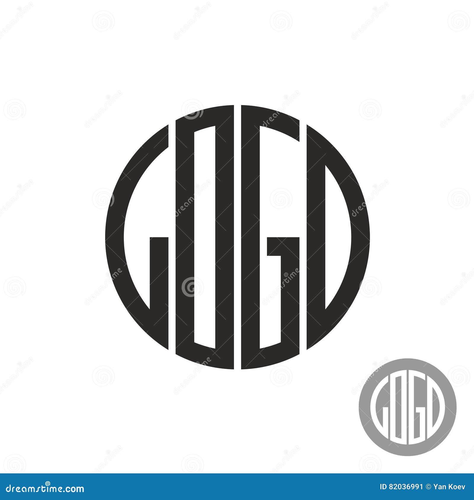 Round style word Logo stock vector. Illustration of advertising - 82036991