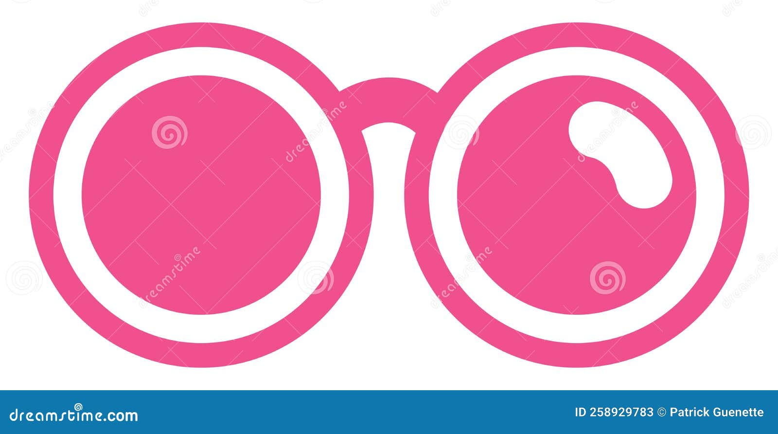 Round sunglasses, icon stock vector. Illustration of vector 258929783