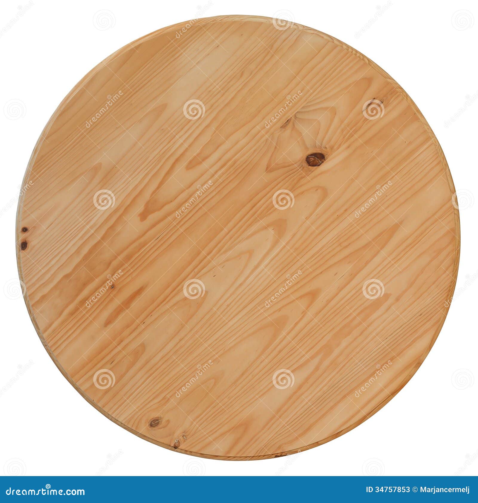 Round Table Wooden Board stock image. Image of wood, decor 34757853