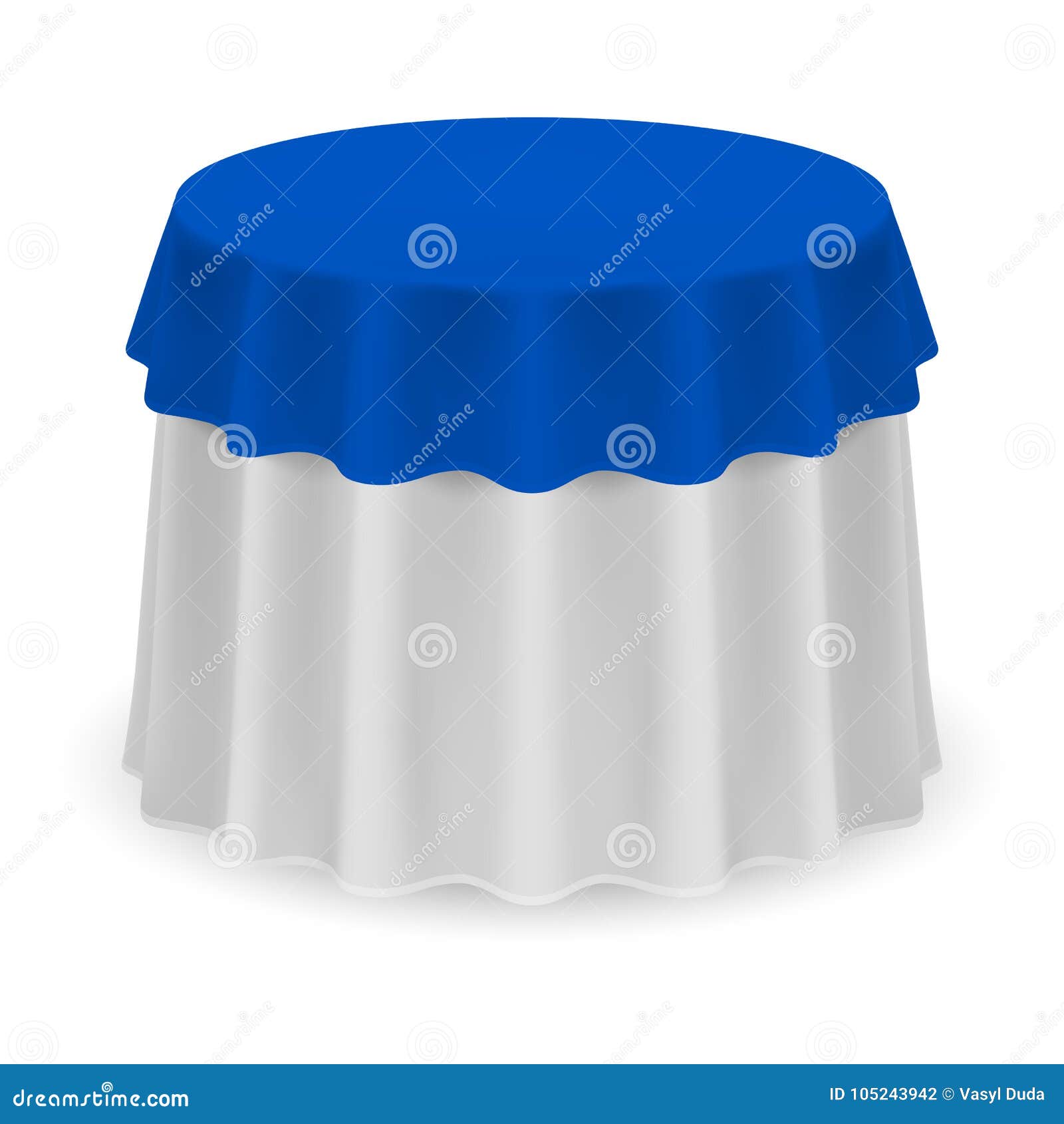 Round Tablecloth stock vector. Illustration of celebration - 105243942