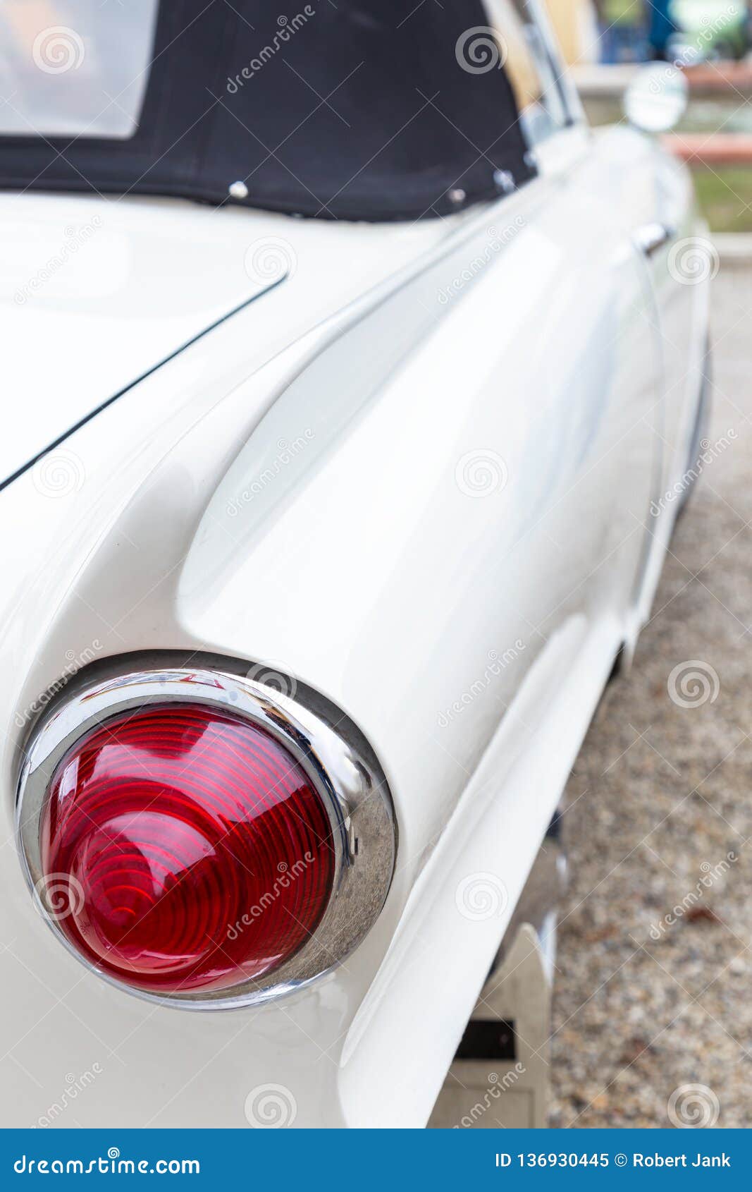 Round Tail Light of a German Sports Car Stock Image Image of tail