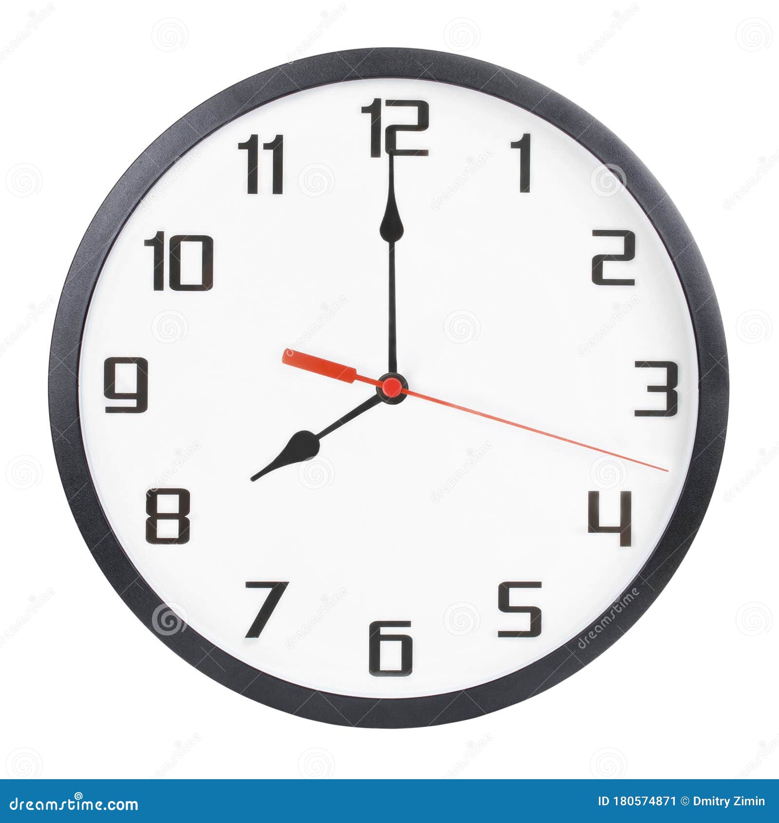 Wall Clock Isolated On White Background 8 P m Or 8 A m Stock Image clock-clipart-8pm-clock-8pm-transparent-free-for-download-on